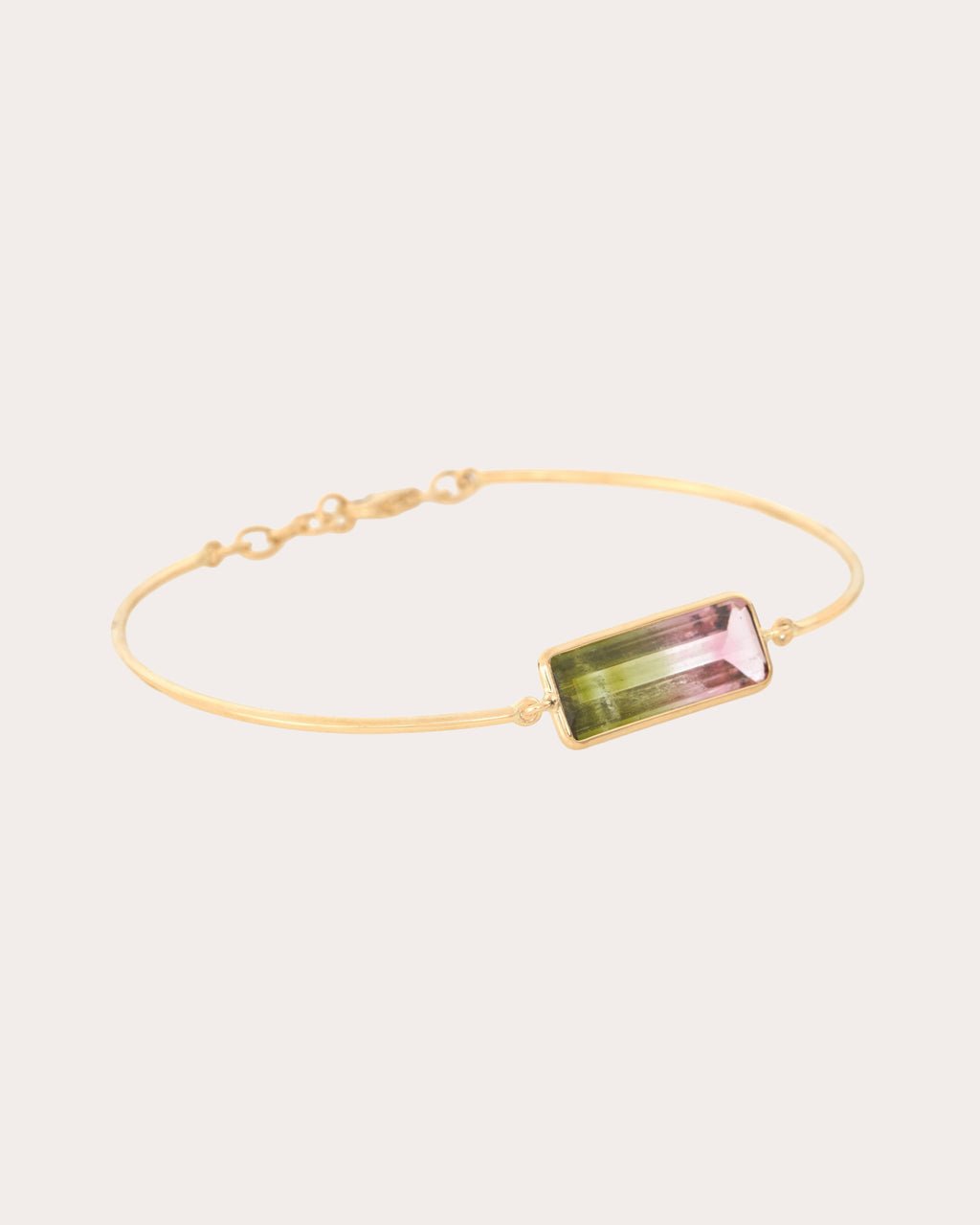 Watermelon Tourmaline Supreme Bar Bangle