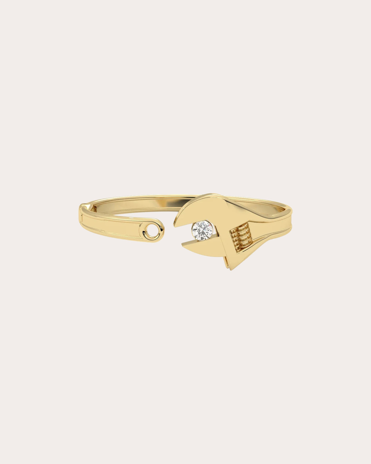 Spinel & 14k Gold Wrench Bracelet