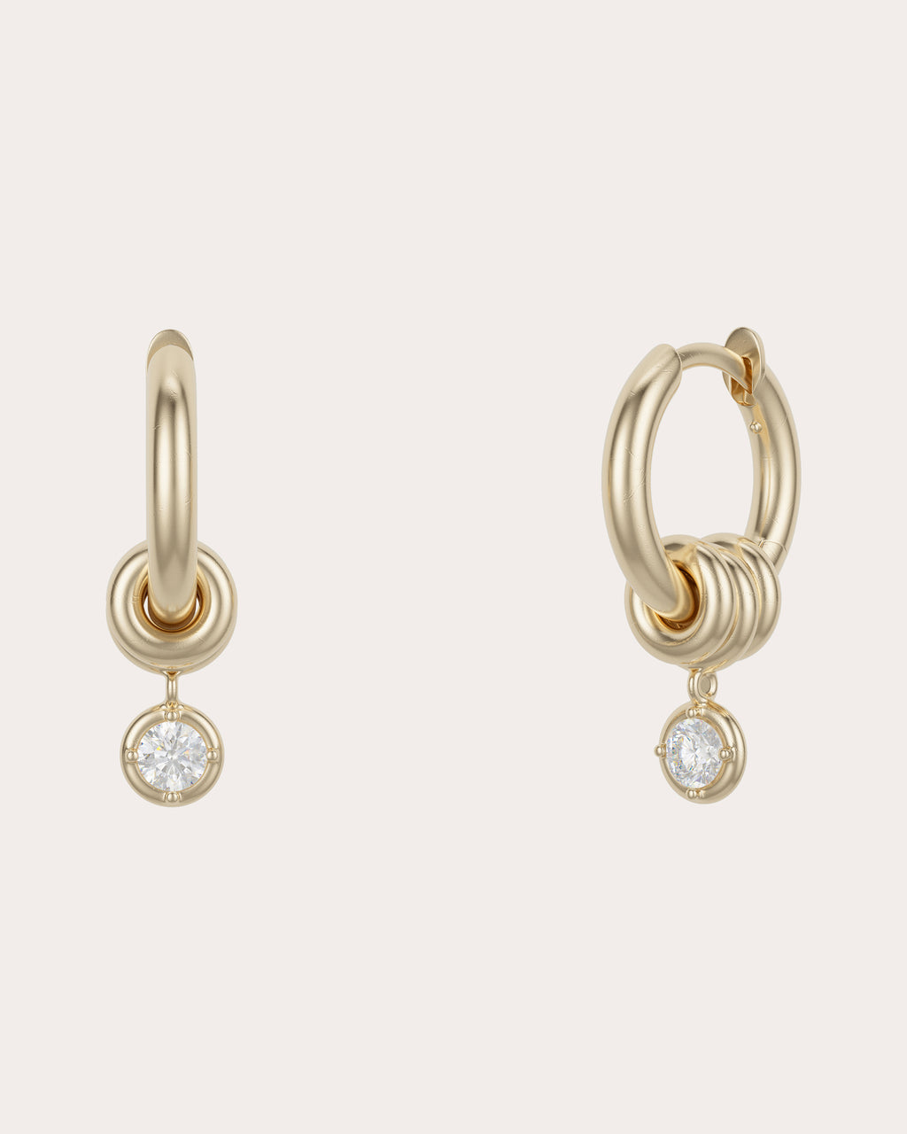 Diamond & 18k Gold Zahra Micro Hoop Earrings