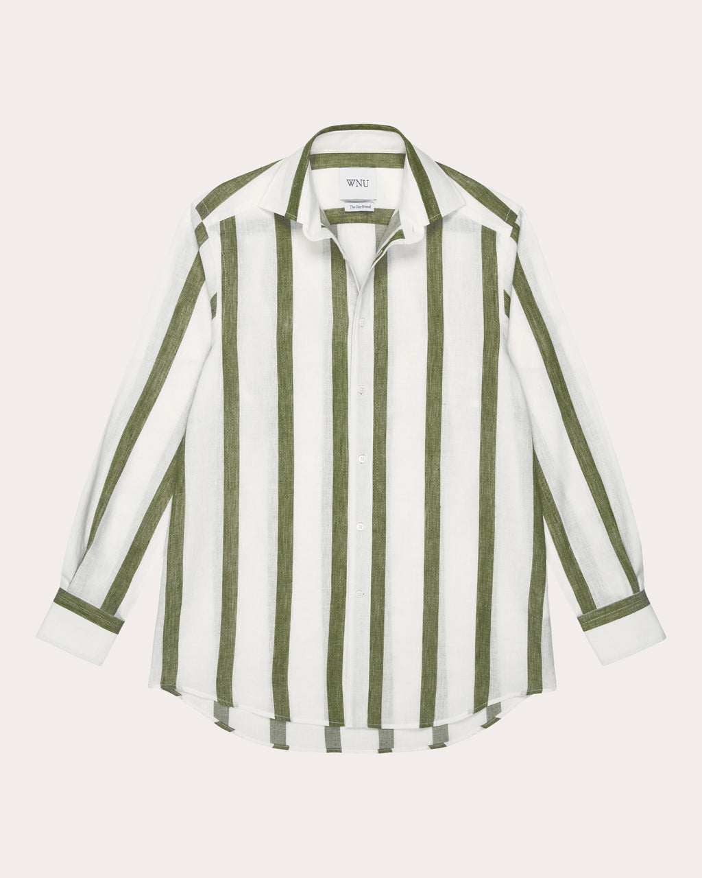 The Boyfriend Stripe Linen Cotton Shirt