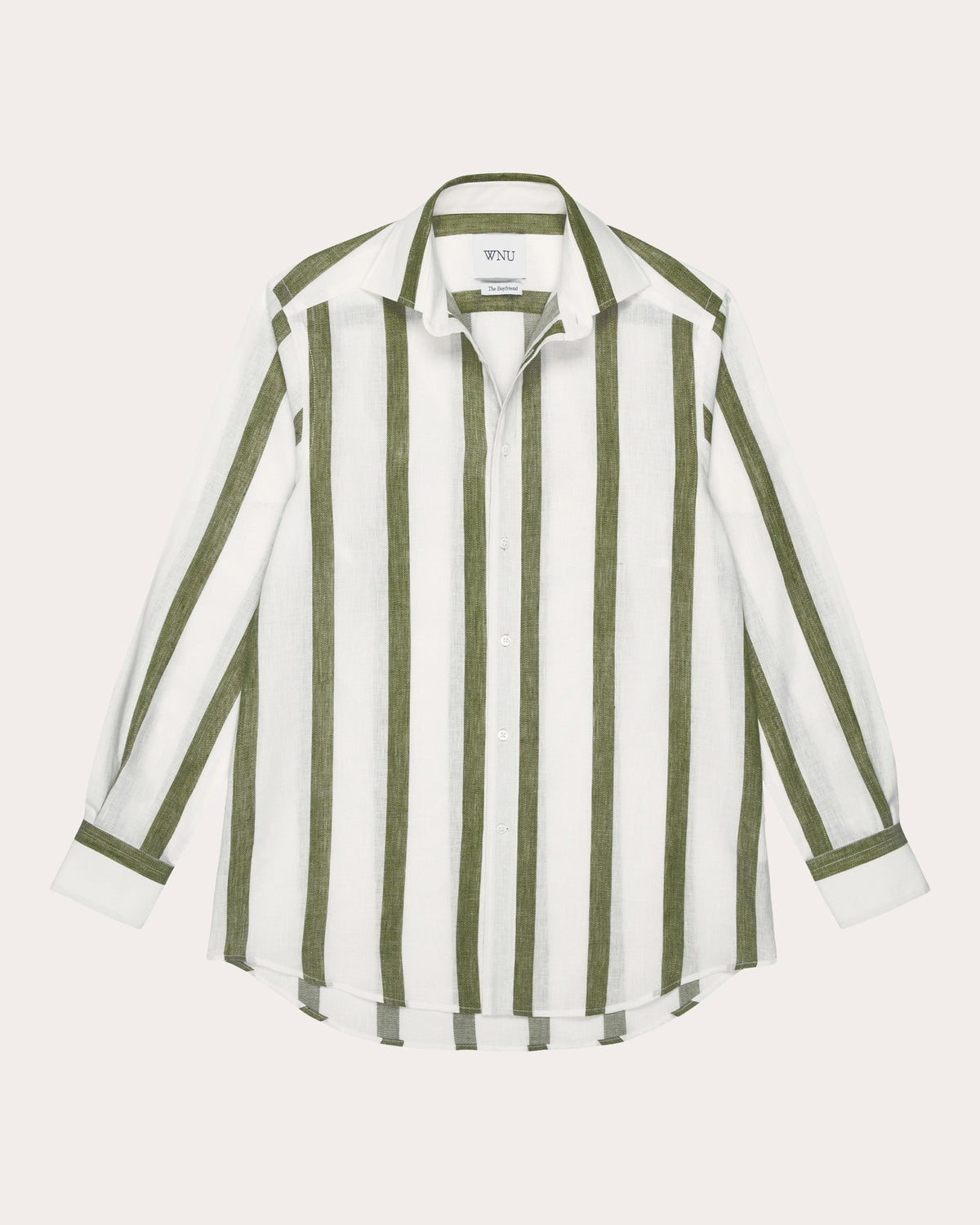 The Boyfriend Stripe Linen Cotton Shirt