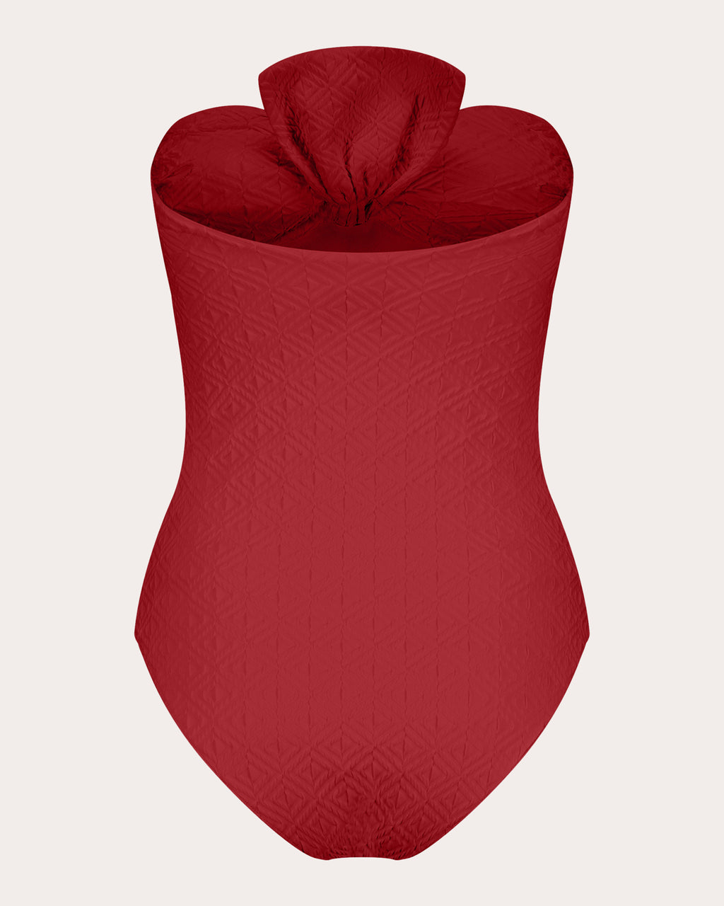 Raquel Jacquard Bow Bandeau Swimsuit