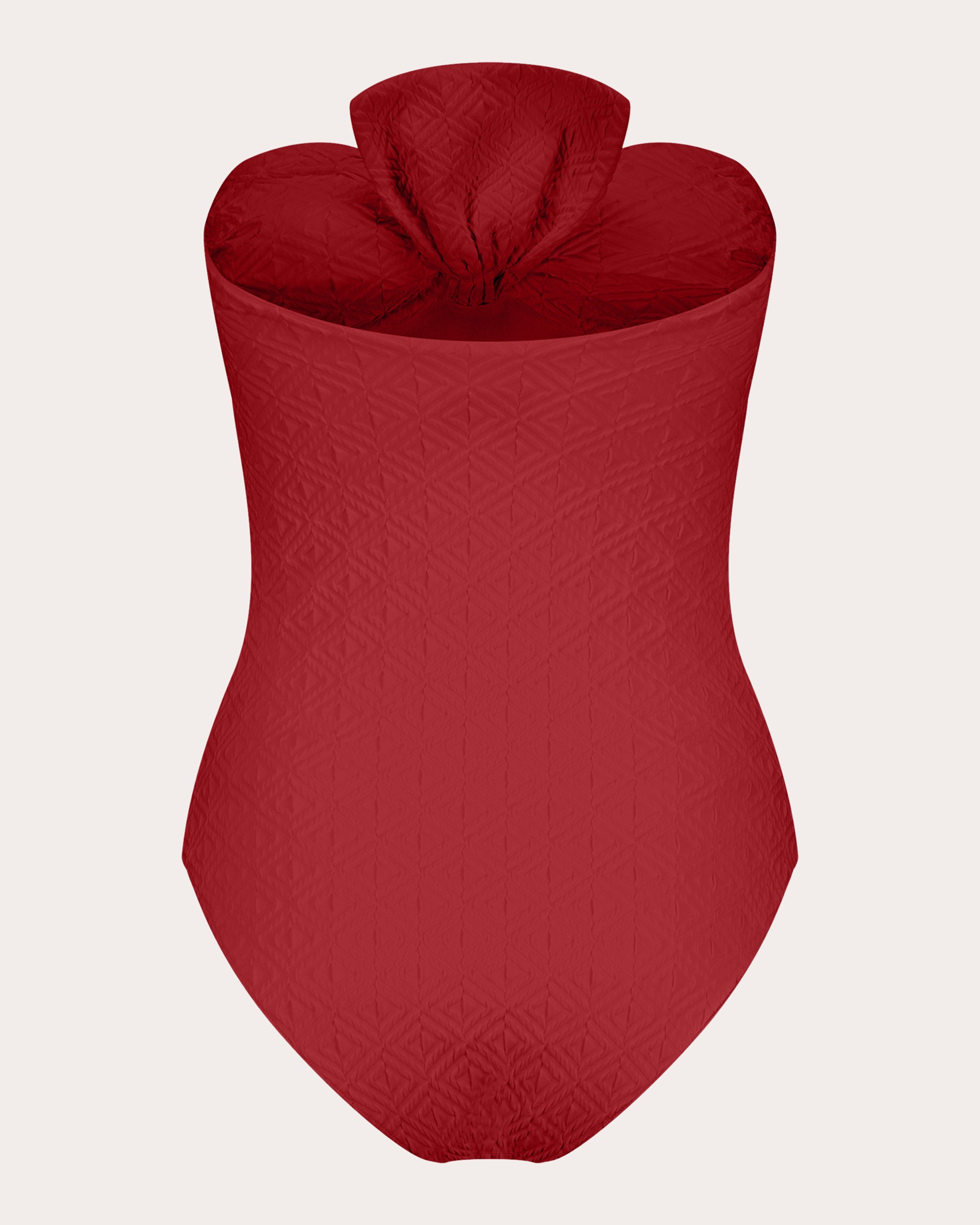Raquel Jacquard Bow Bandeau Swimsuit