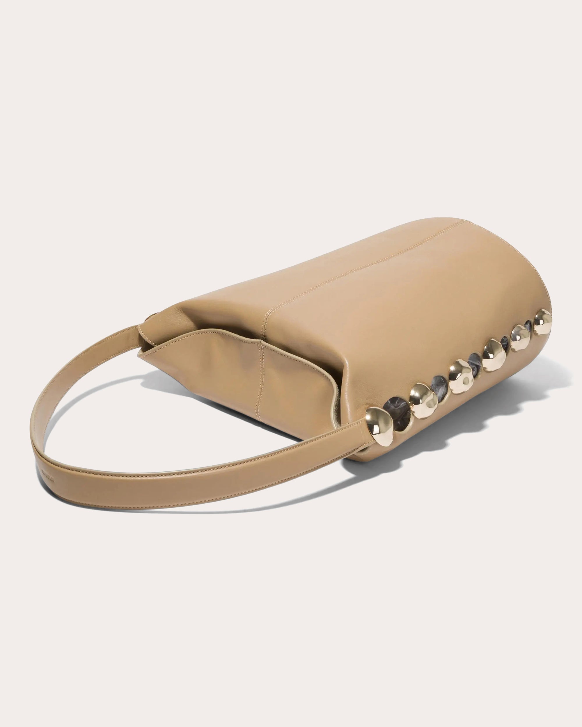 Amaya Studded Leather Bucket Bag