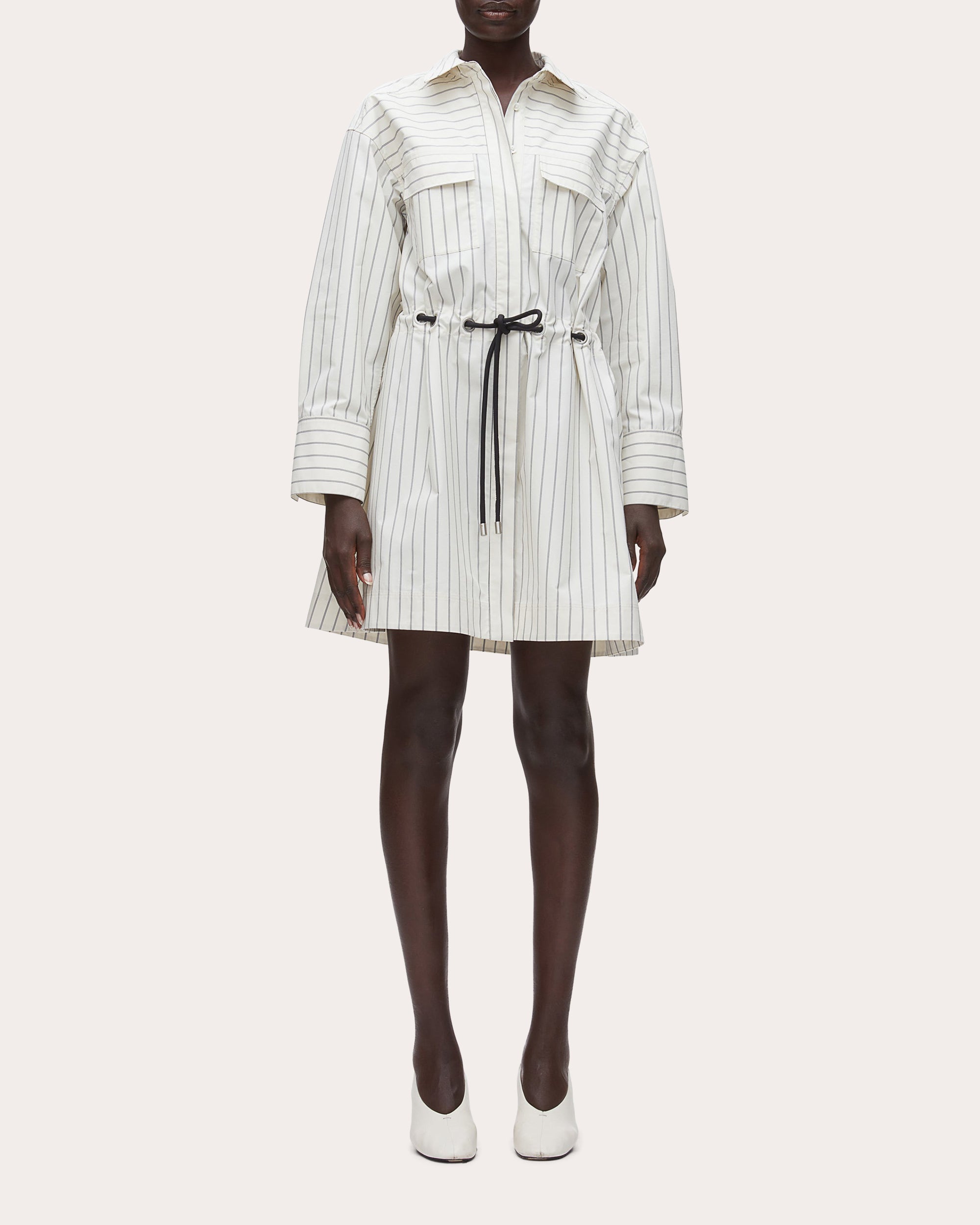 belted mini shirt dress Blue Dorothy Perkins Daisy Frill Yoke Belted Mini Shirt Dress