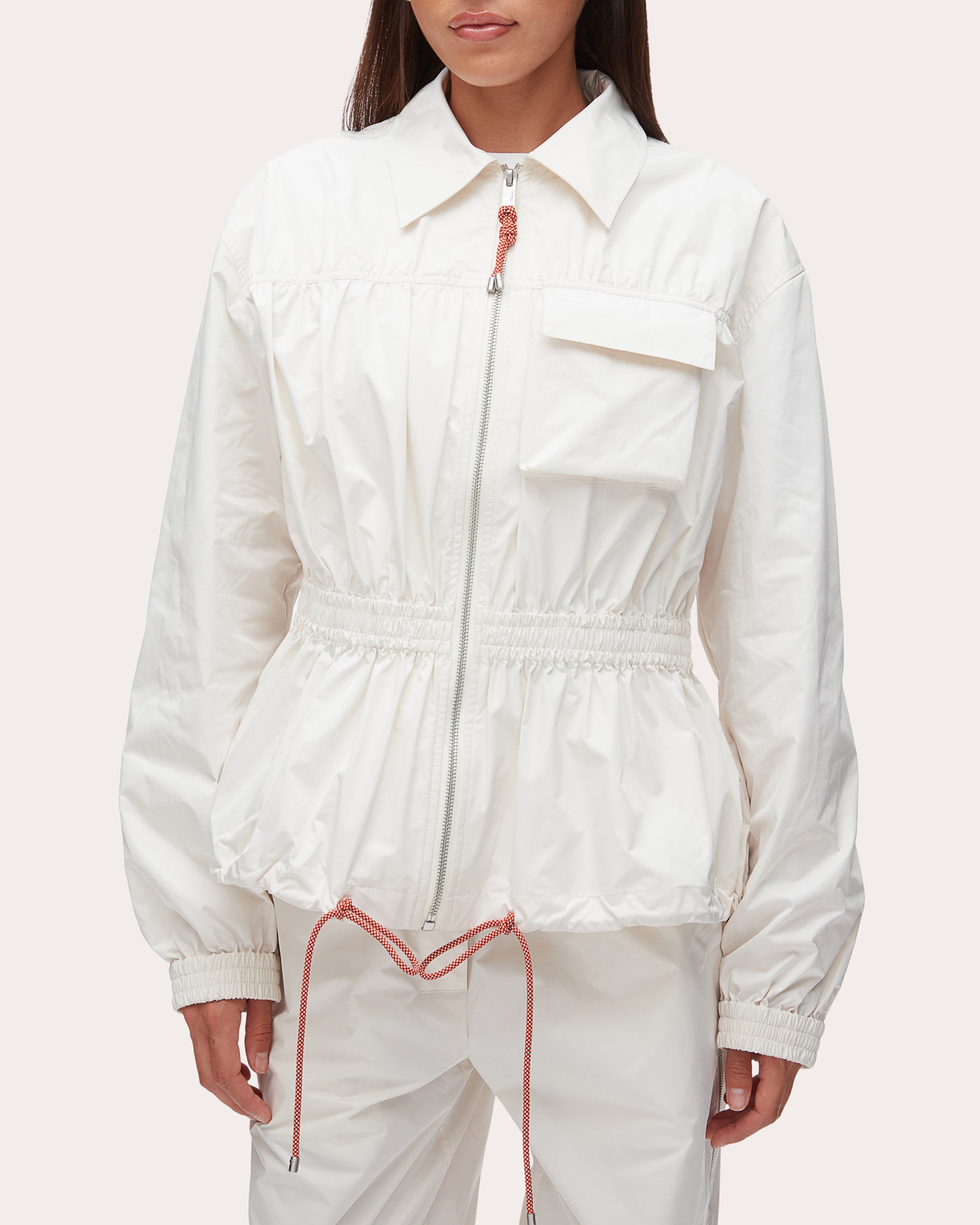 Ripstop Shirred Drawstring Jacket