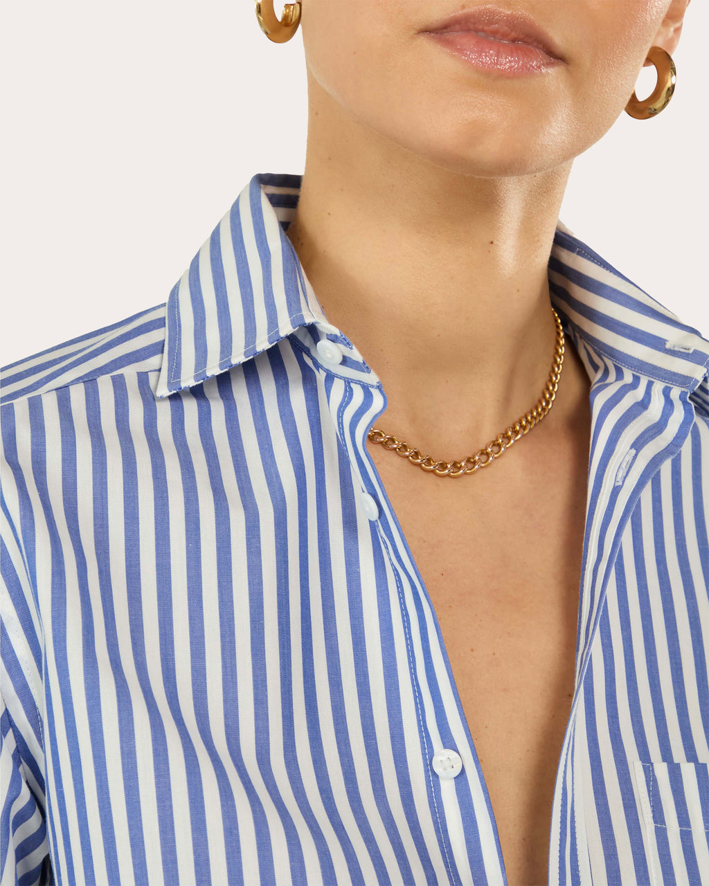 The Classic Stripe Organic Poplin Shirt