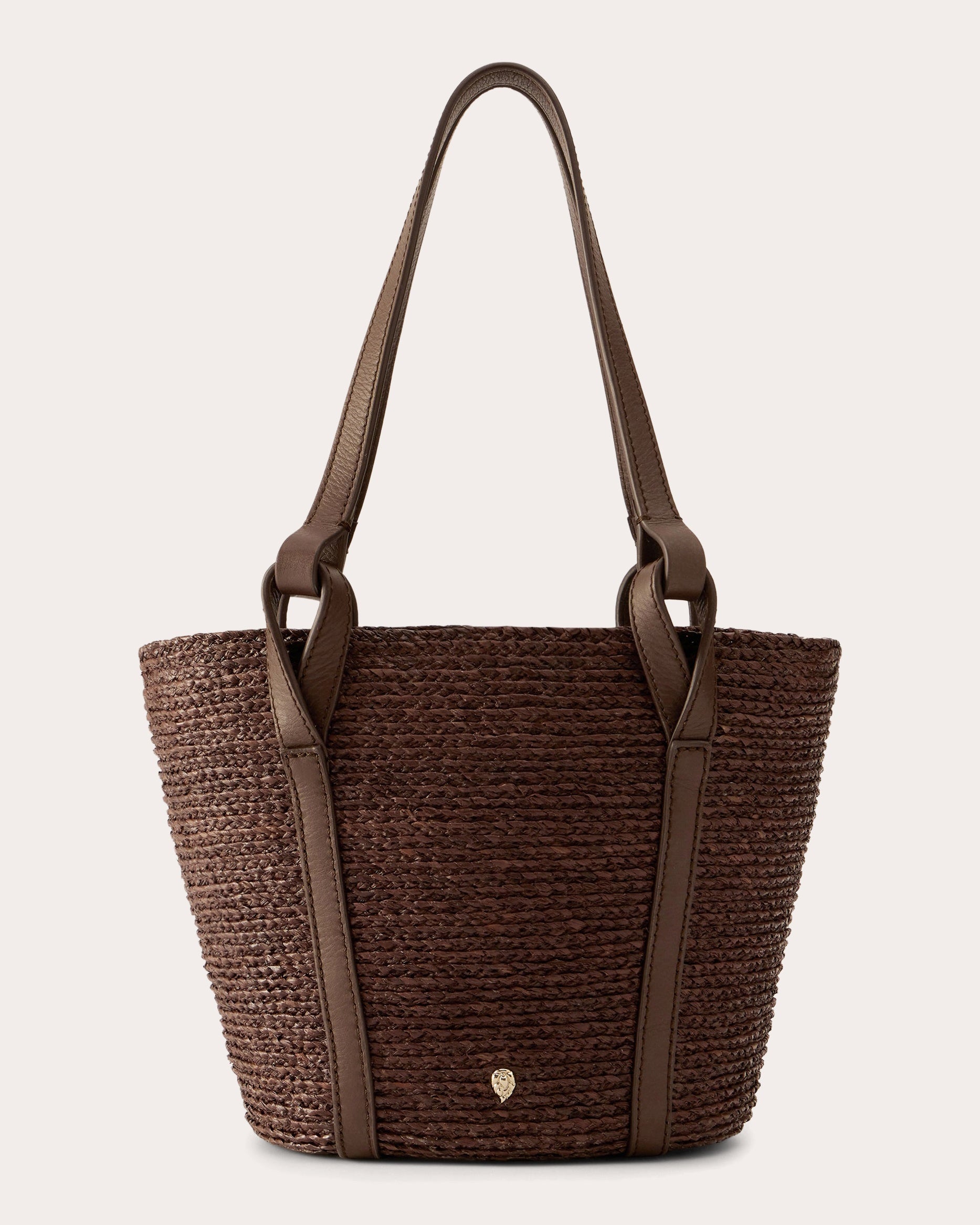 Bisou Braided Raffia and Liberty Print Mini Basket | Olivela