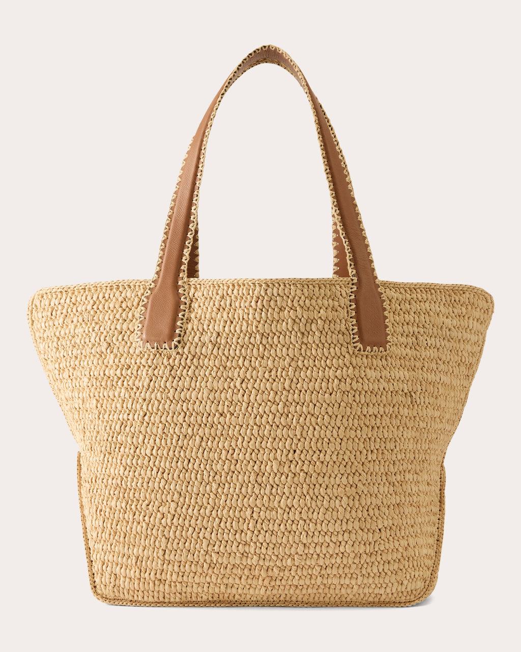 Liyoni Crocheted Raffia Tote Bag