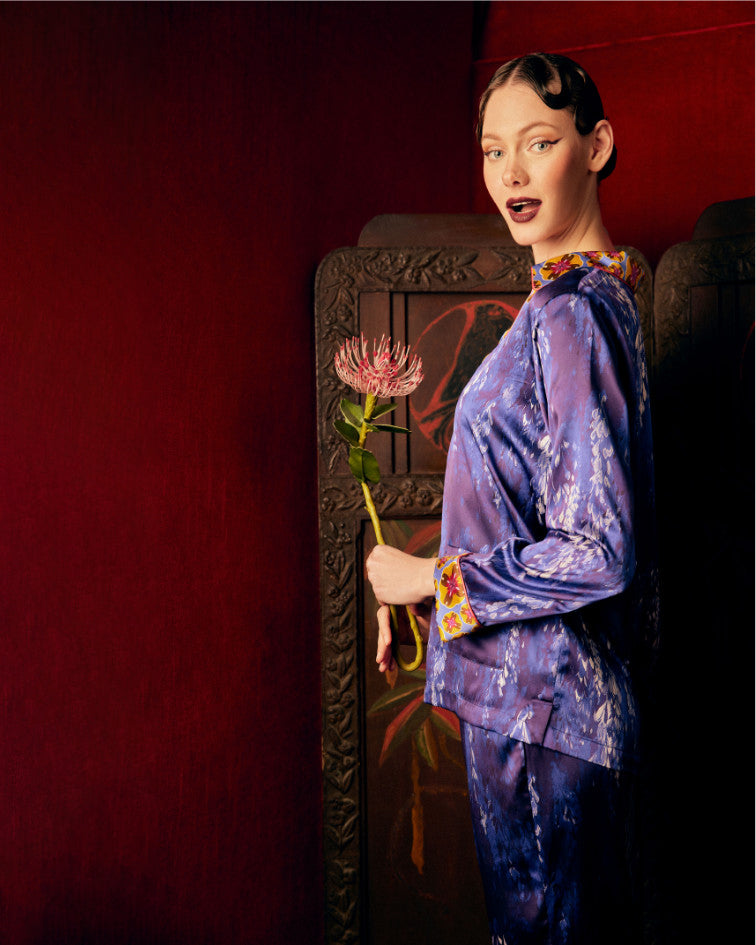 Tokyo Fuji Silk Pajama Set