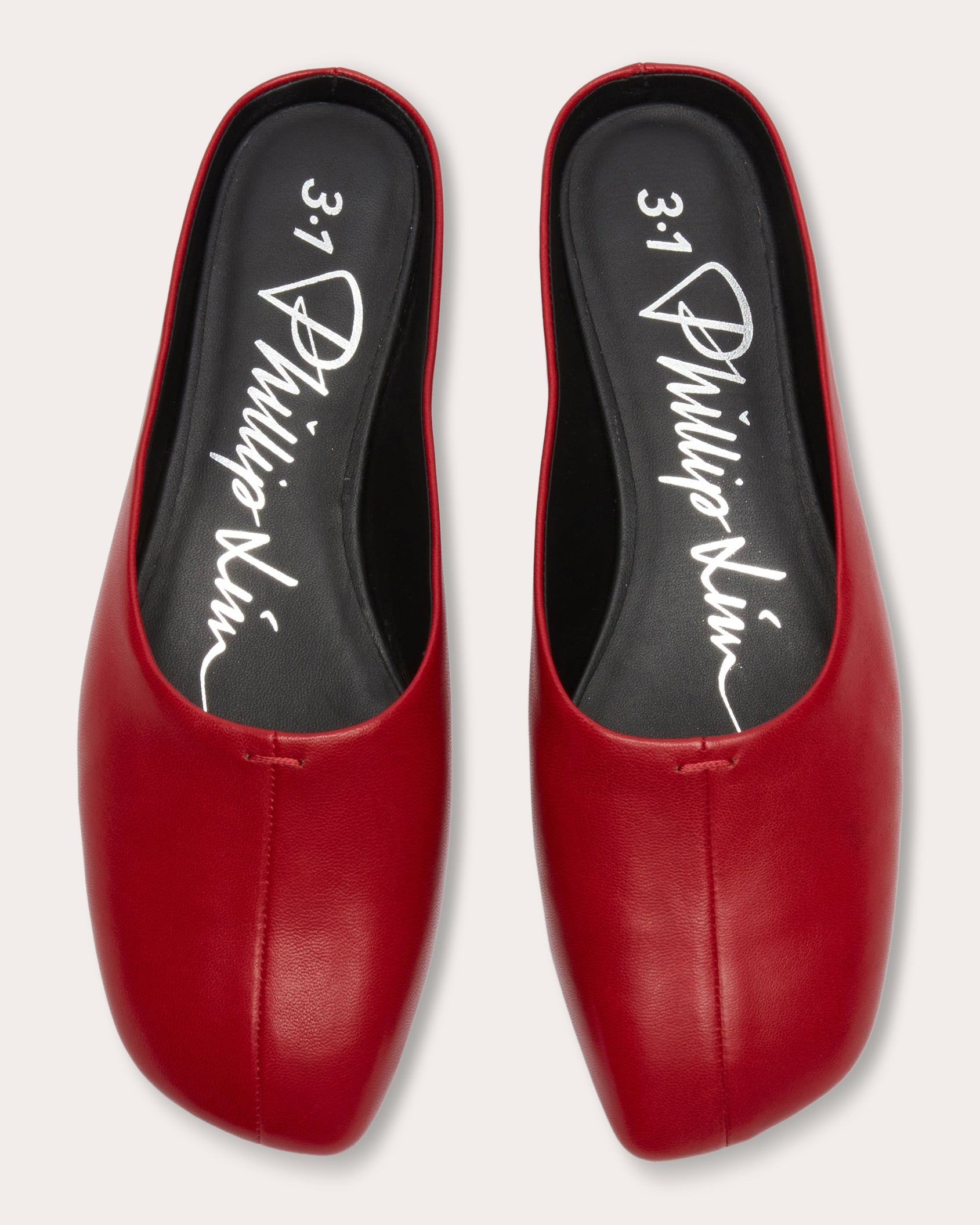 ID Leather Flat Mule