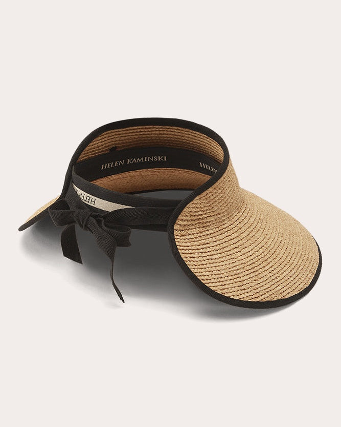 Mita Braided Raffia Visor | Olivela
