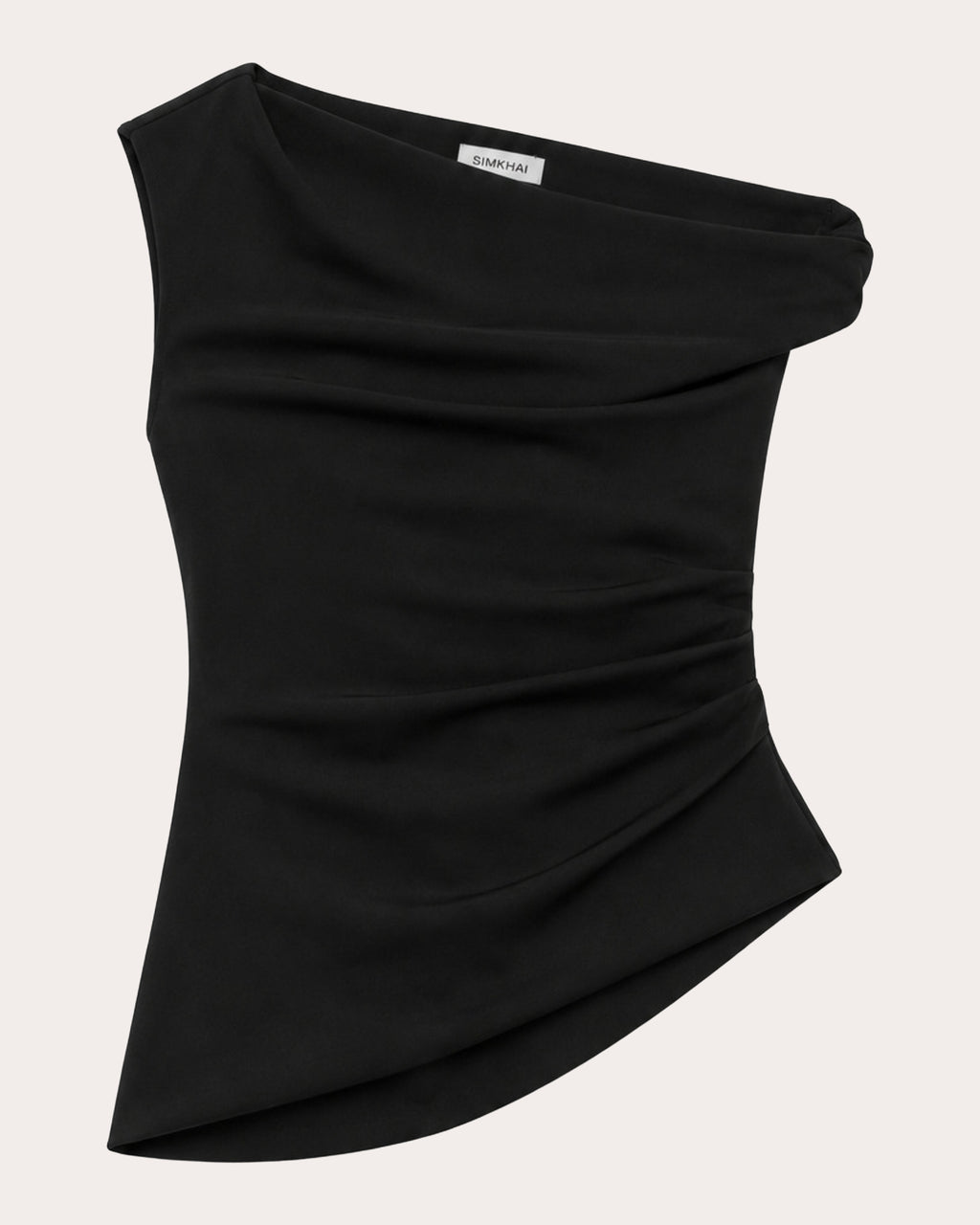 Zerra Ponte Asymmetric Draped Top