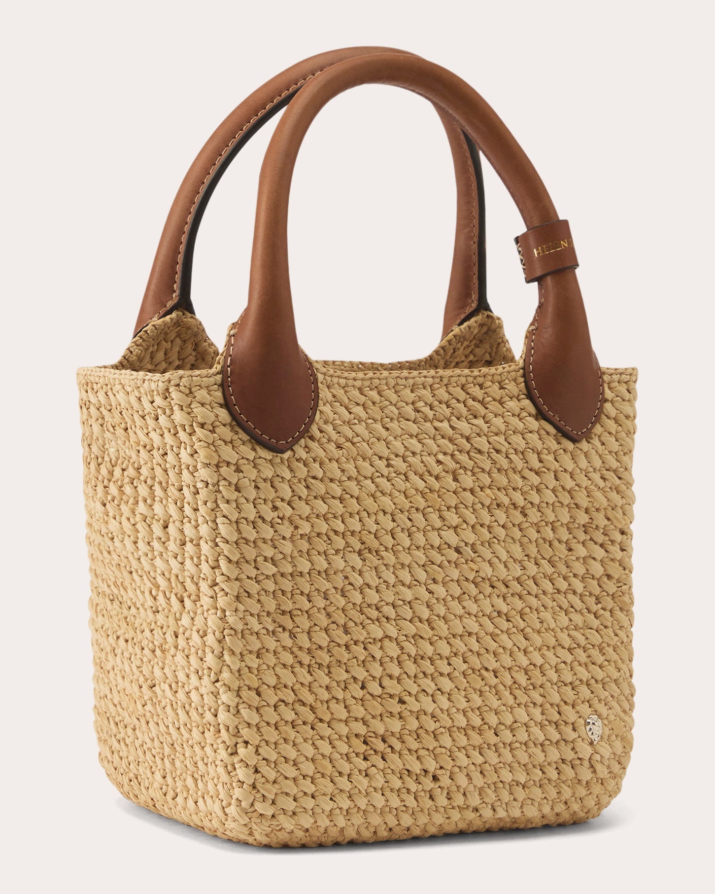 Ampara Crocheted Raffia Mini Tote