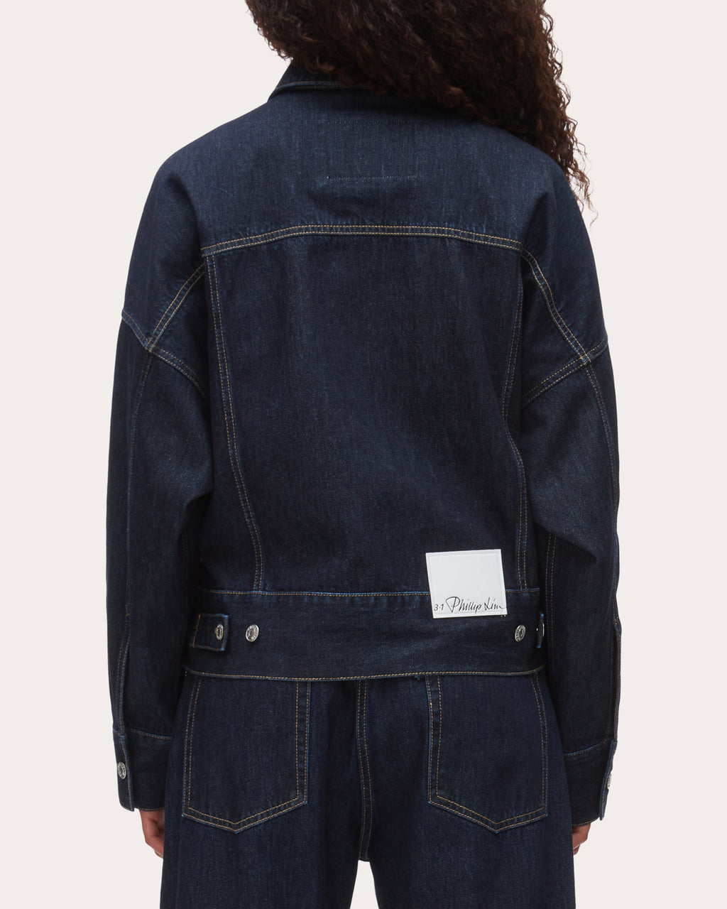 Boxy Belted Denim Jacket
