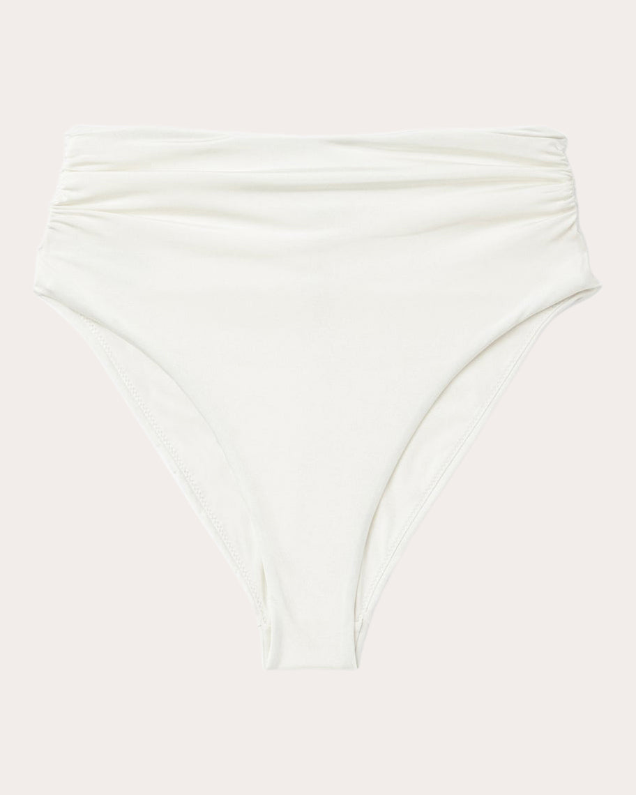 Haven Ruched High-Rise Bikini Brief
