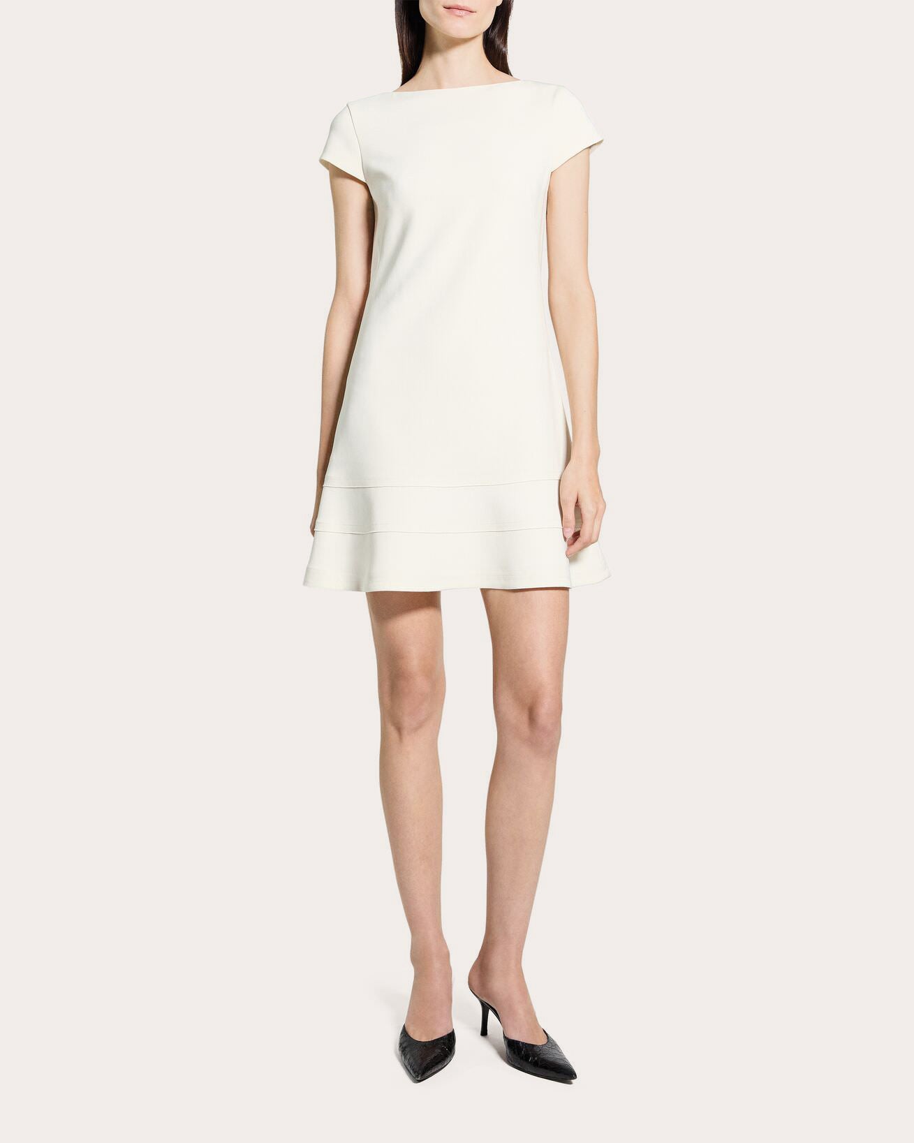 Admiral Crepe Seamed A-Line Mini Dress | Olivela Admiral Crepe Seamed A-Line Mini Dress | Olivela