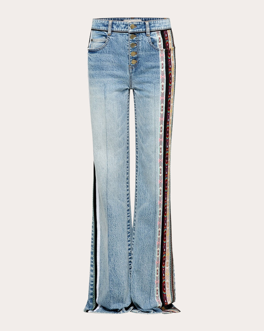 Emery Jacquard Ribbon Relaxed Jeans