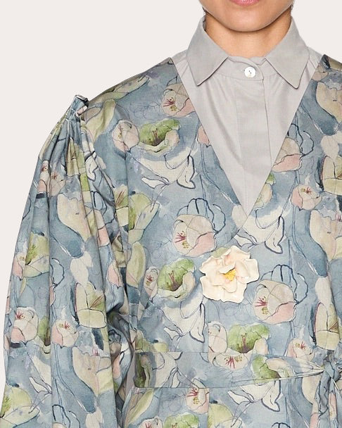 Abundance Floral Double-Breasted Coat