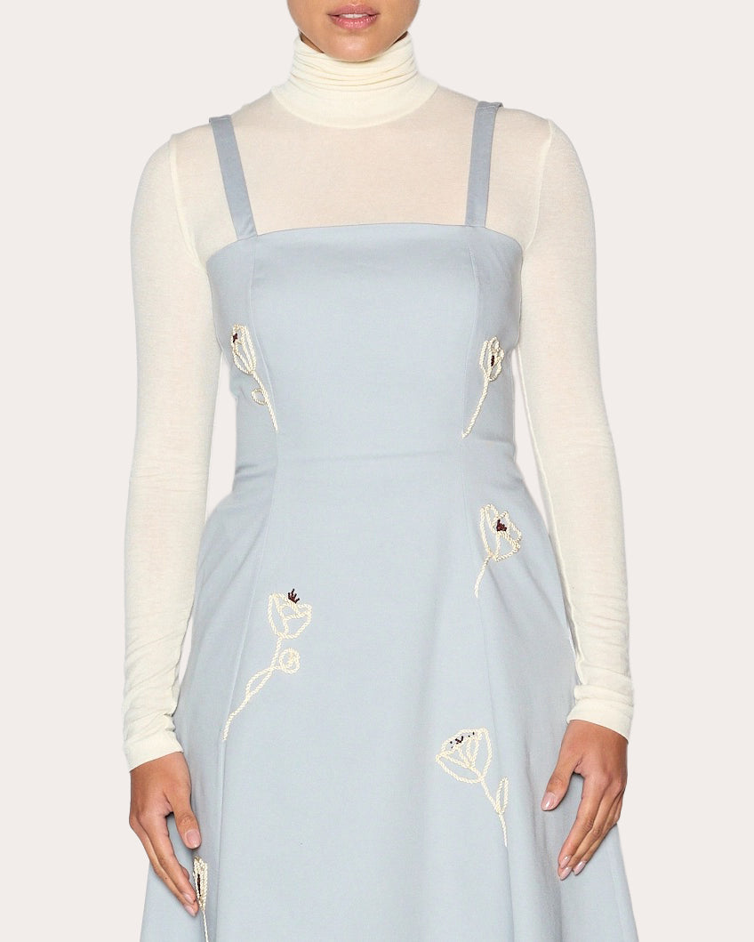 Reflection Embroidered Floral A-Line Dress
