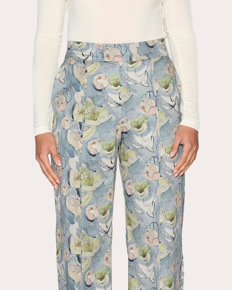 Intuition Floral Straight-Leg Pants