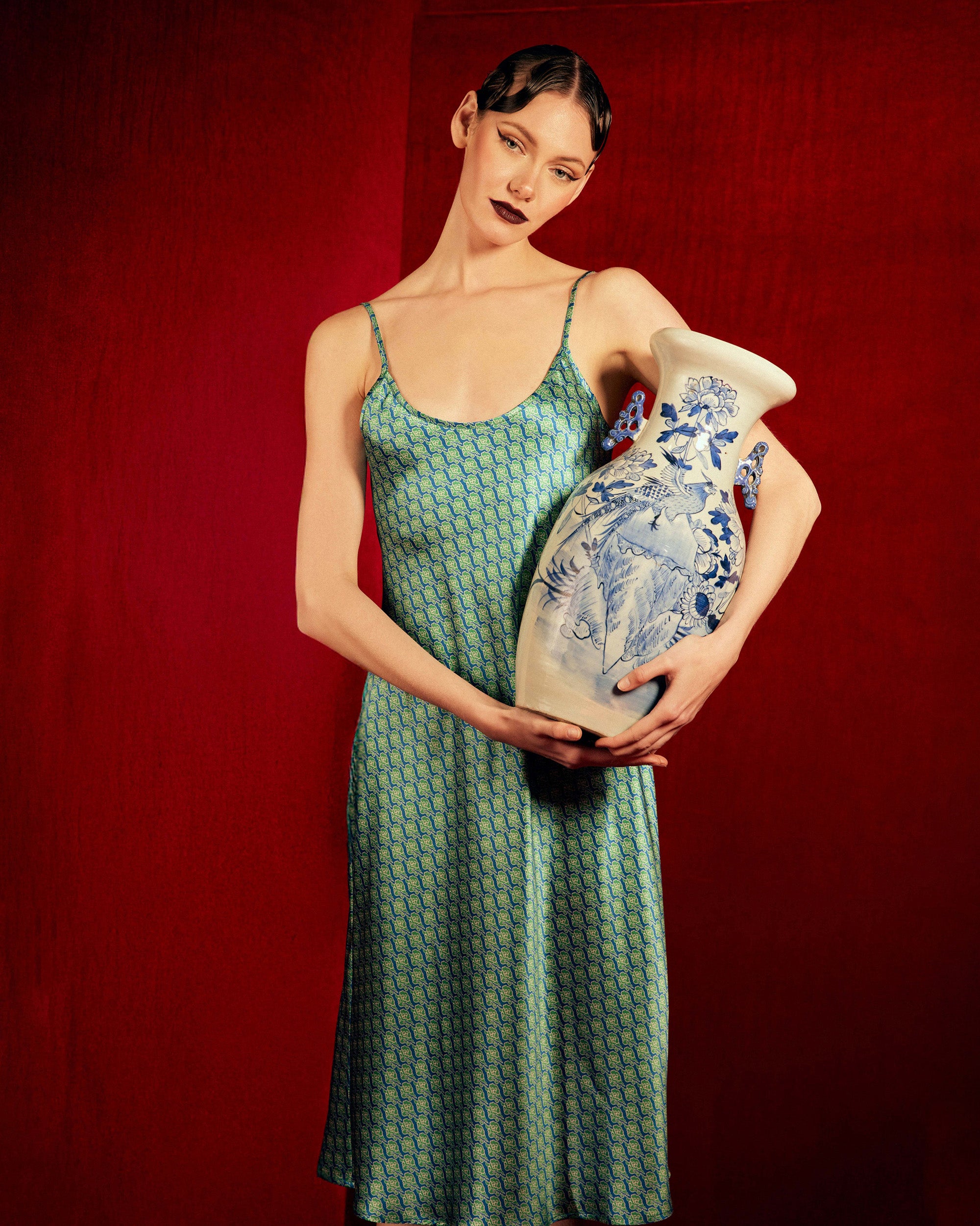 Edo Kumo Silk Slip Dress