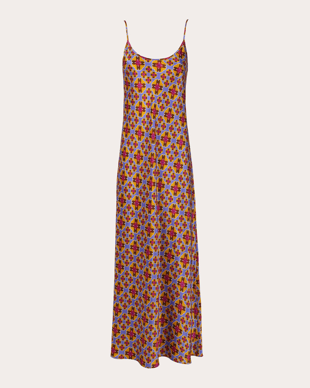 Edo Tairu Silk Maxi Slip Dress