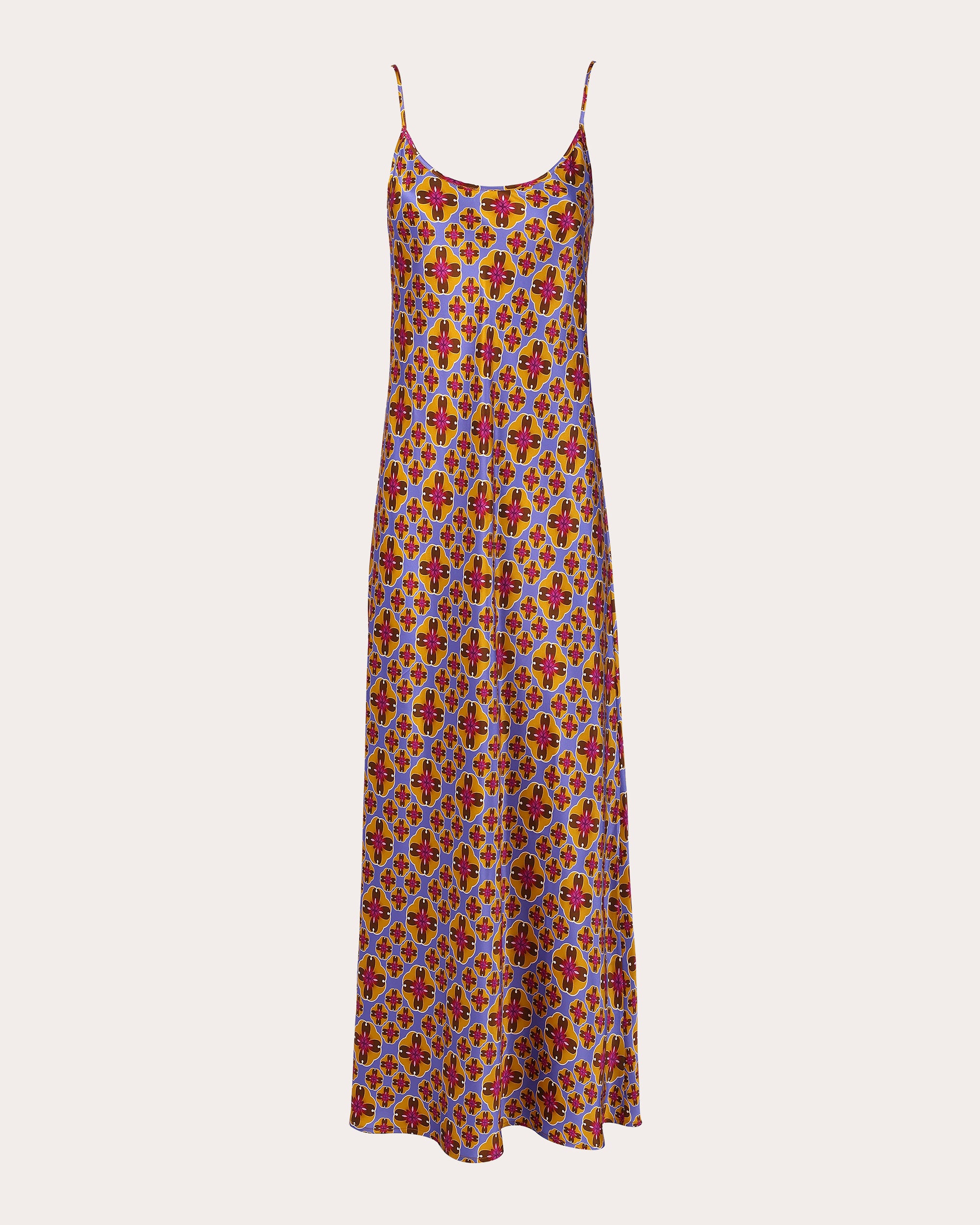 Edo Tairu Silk Maxi Slip Dress