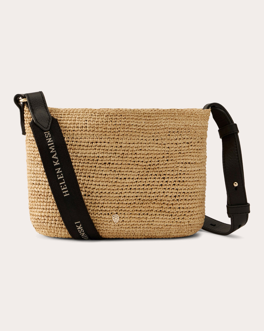 Nalin Crocheted Raffia Mini Crossbody Bag