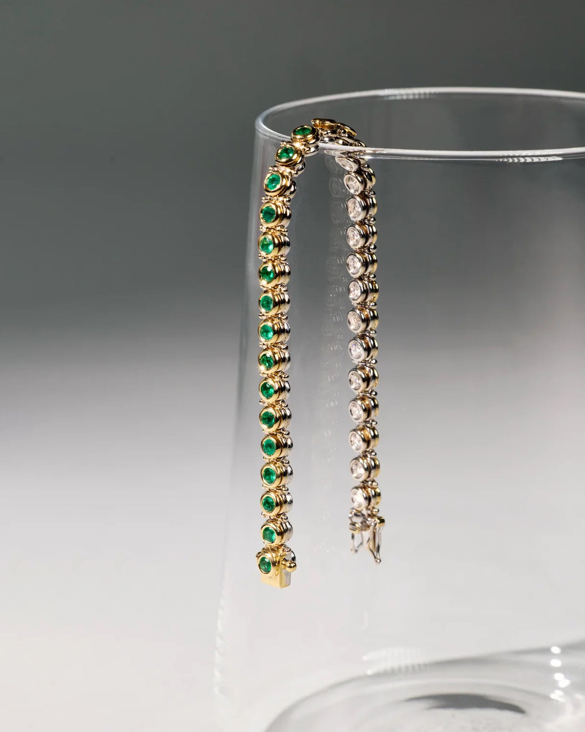 Emerald & Diamond Dualité Reversible Bracelet