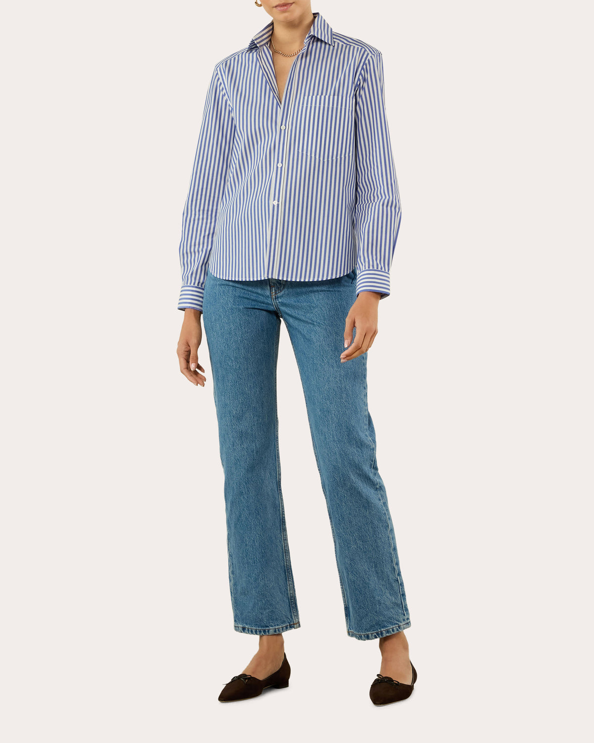 The Classic Stripe Organic Poplin Shirt