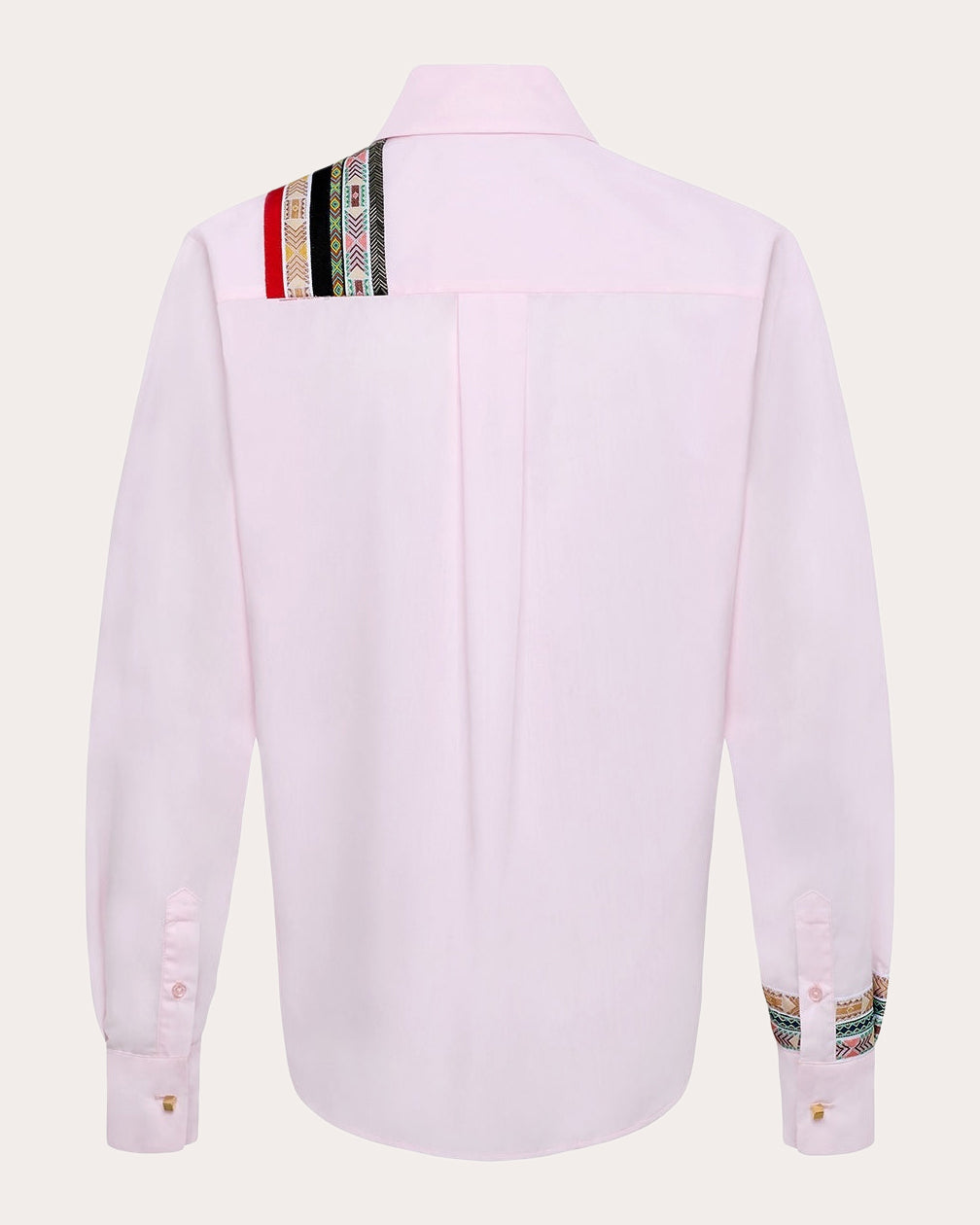 Ted Grosgrain Poplin High-Low Shirt