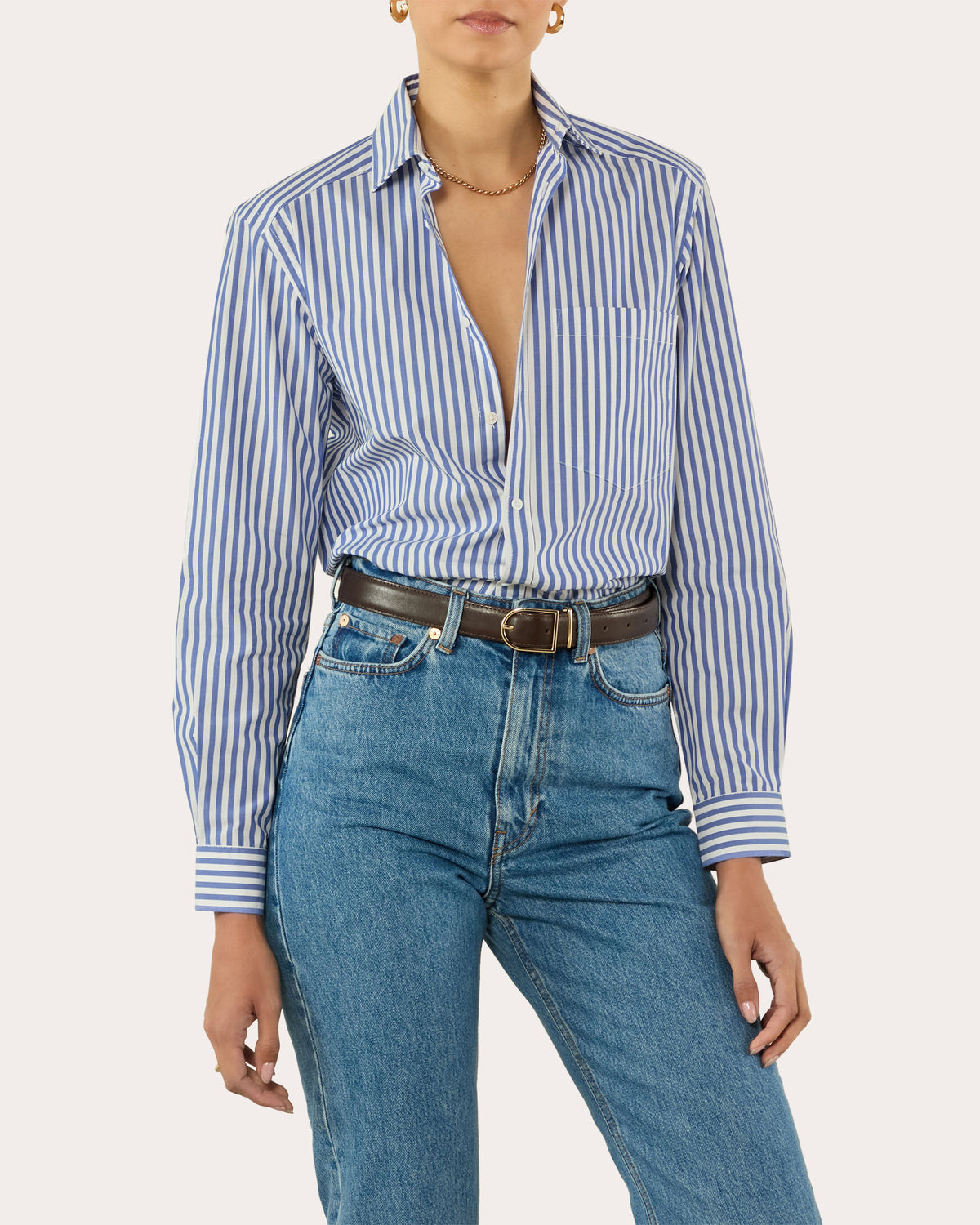 The Classic Stripe Organic Poplin Shirt