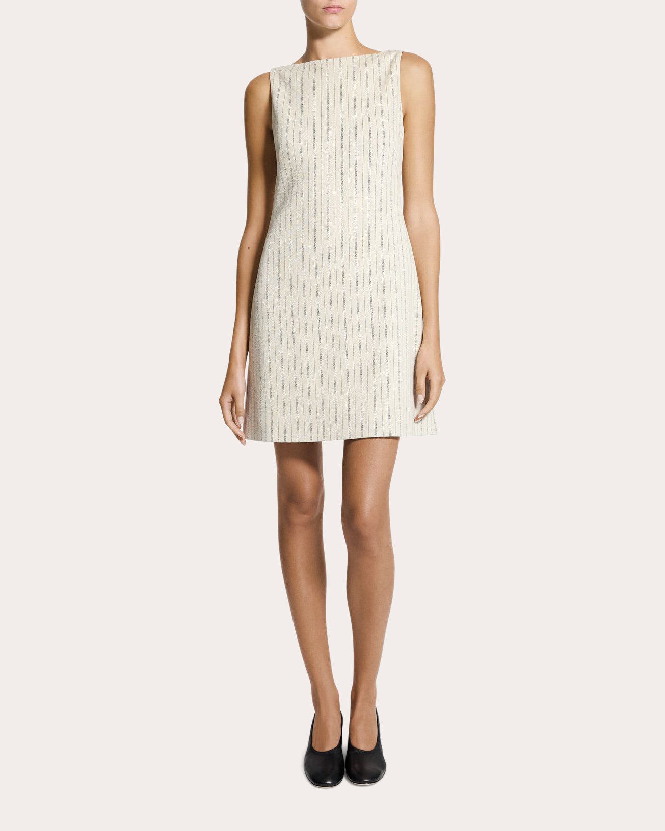 Theory Seamed A-Line Mini Dress