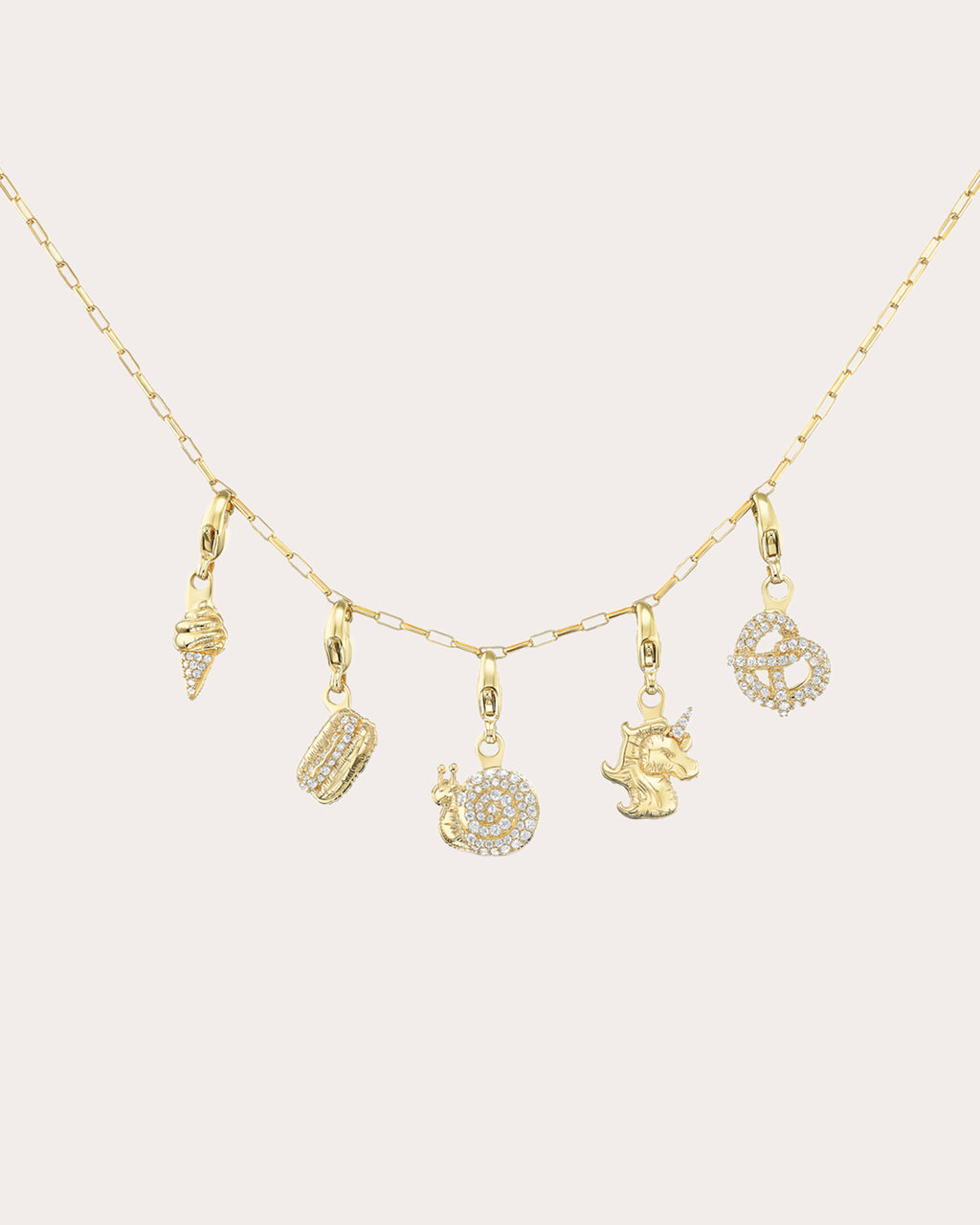 Diamond Mini Pretzel Charm