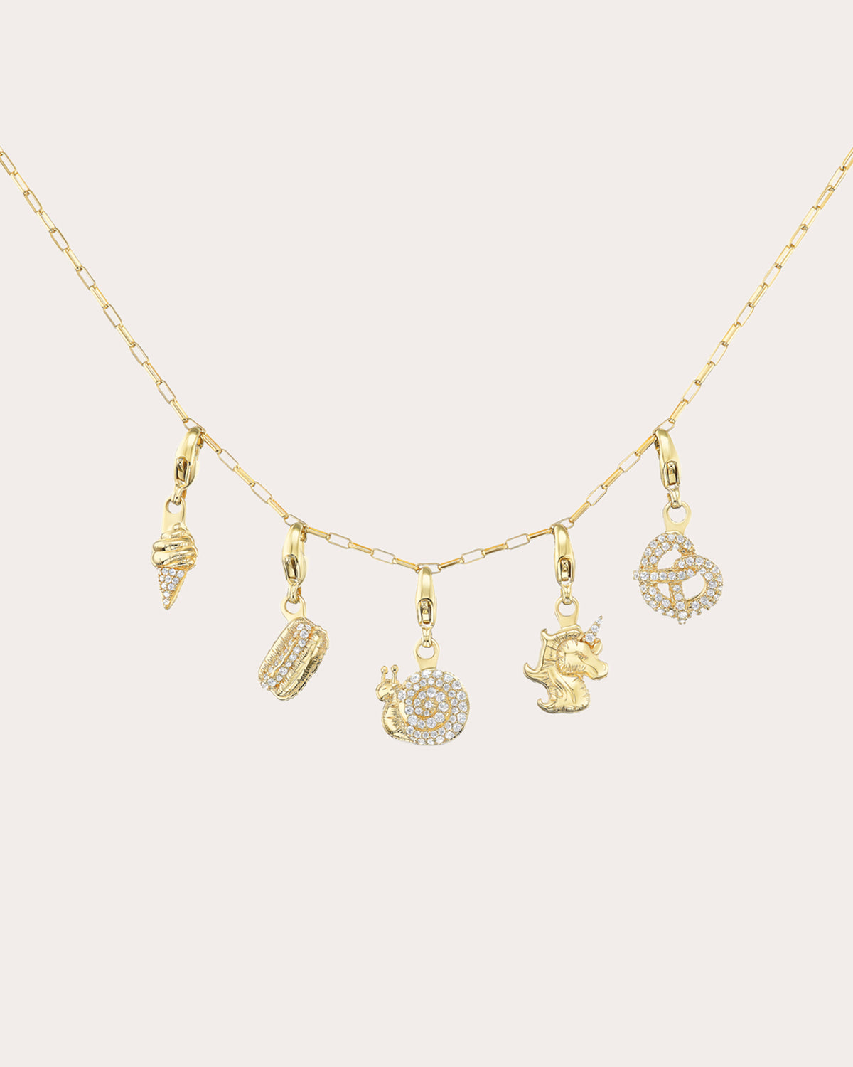Diamond Mini Pretzel Charm