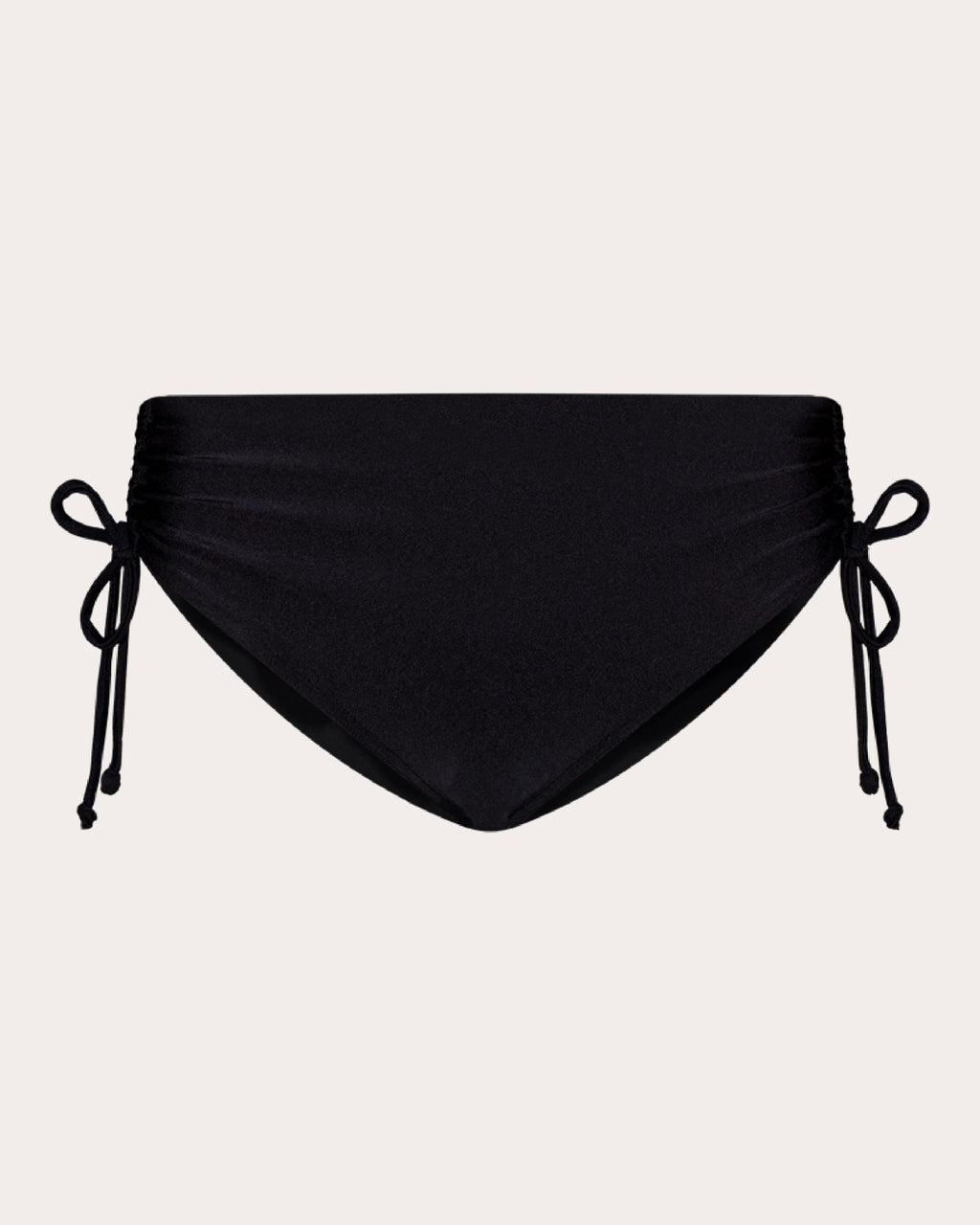 Harper Ruched Mid-Rise Bikini Bottoms