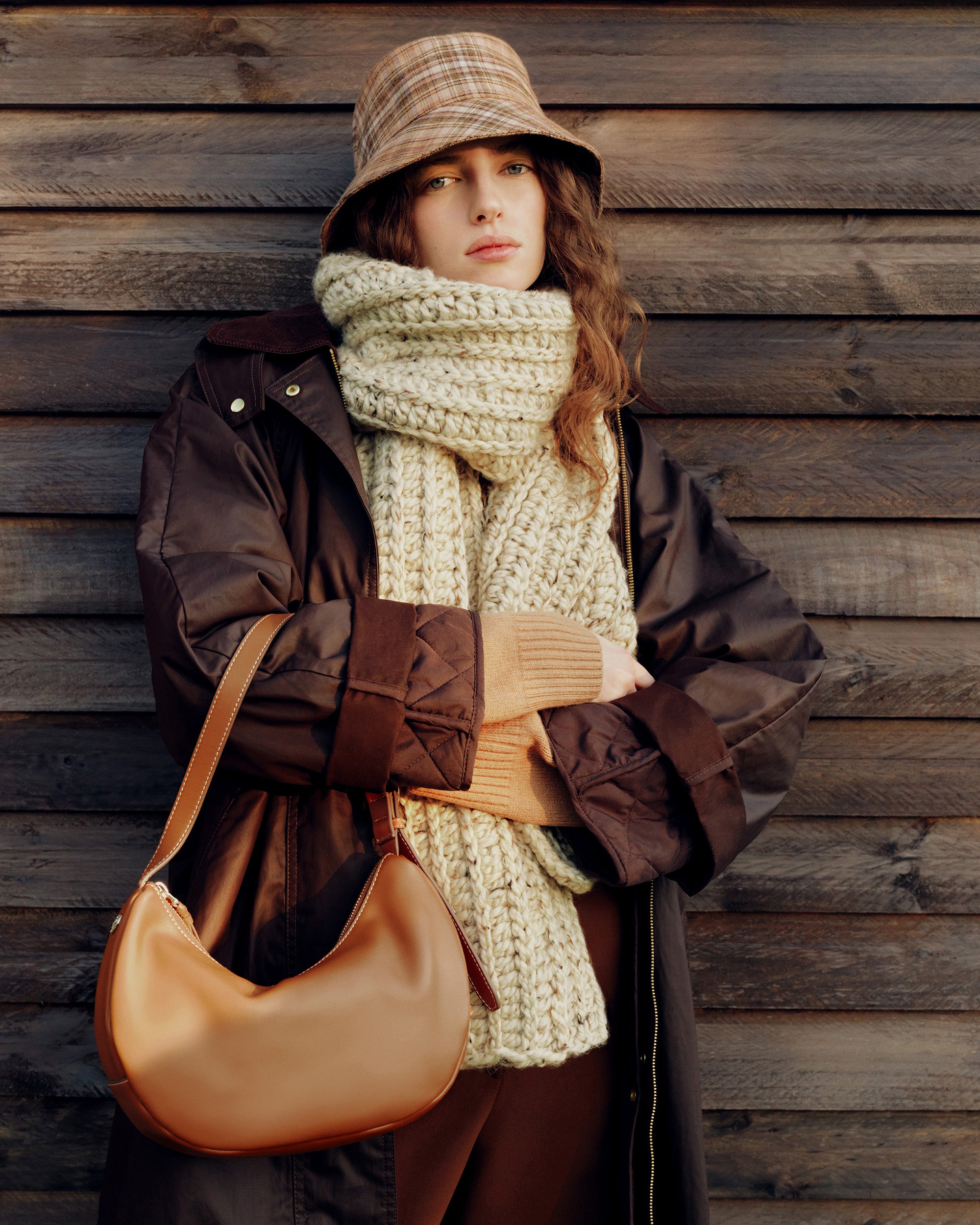 Amani Leather Hobo Bag | Olivela