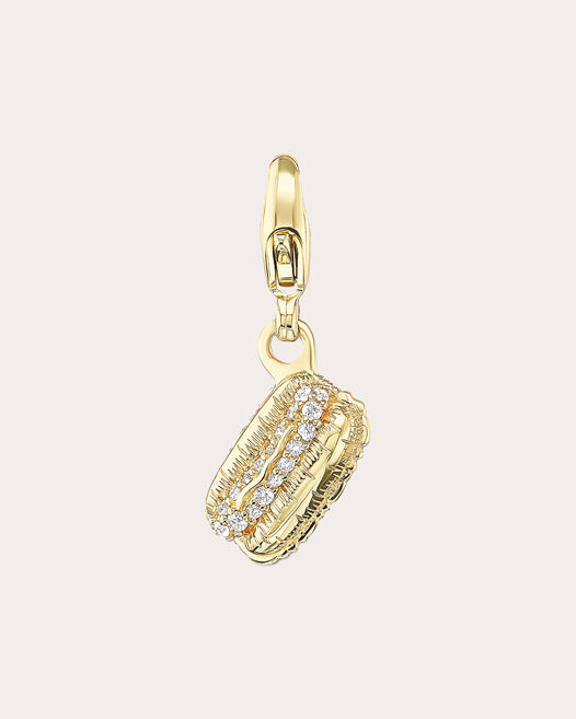Diamond Mini Hot Dog Charm