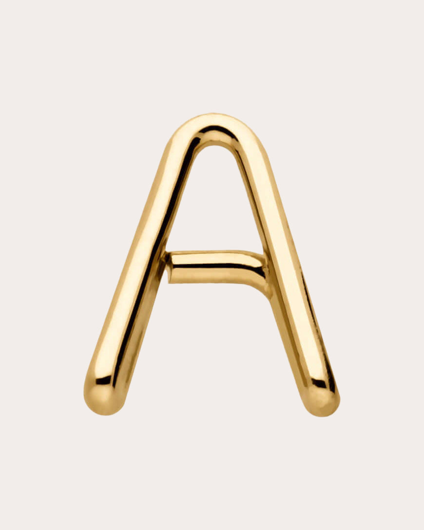 Capital Initial Stud Earring