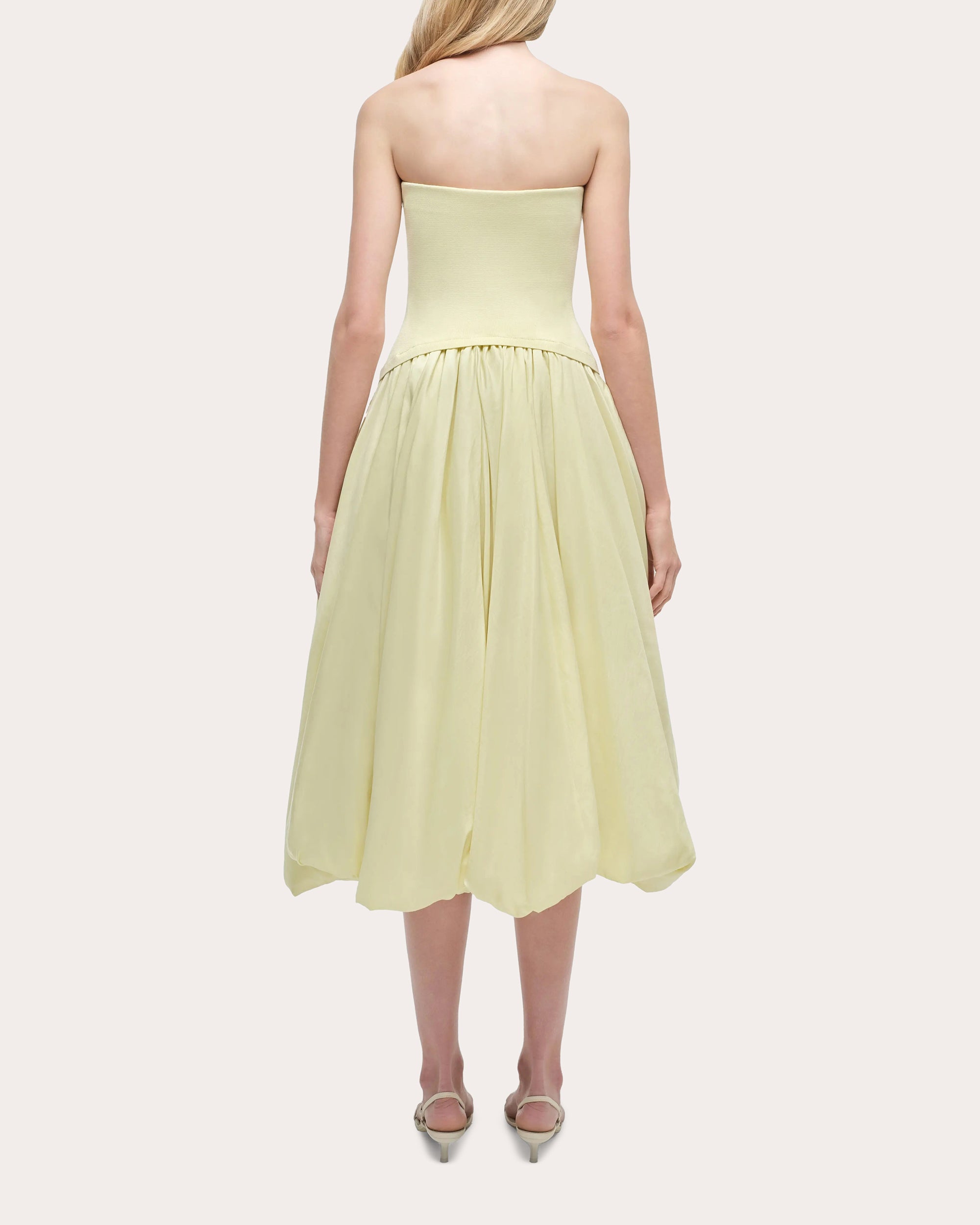 strapless knit midi dress SIMKHAI Izzy Midi Dress