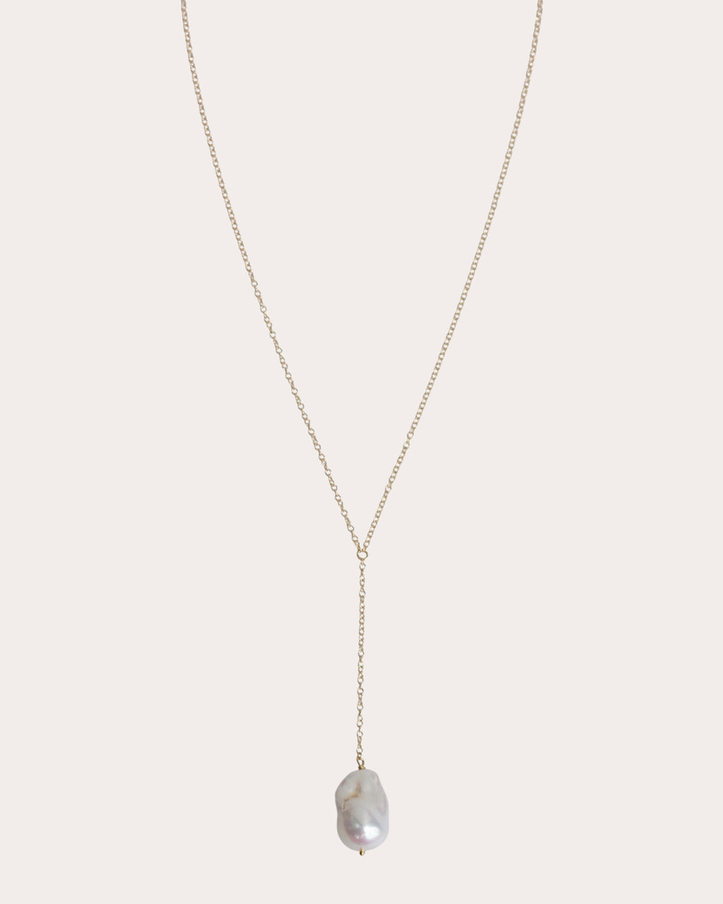 Baroque Pearl Y-Lariat Necklace