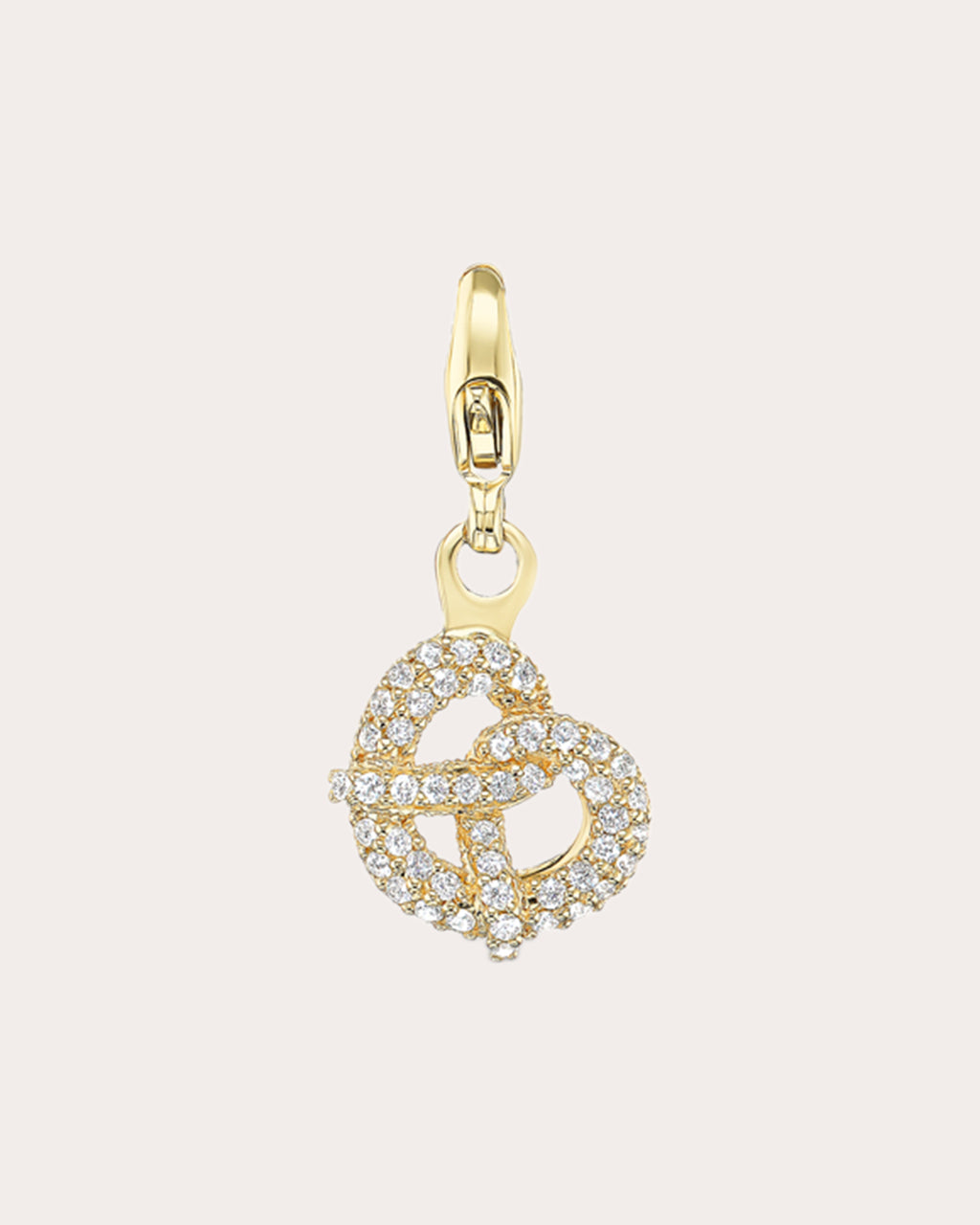 Diamond Mini Pretzel Charm