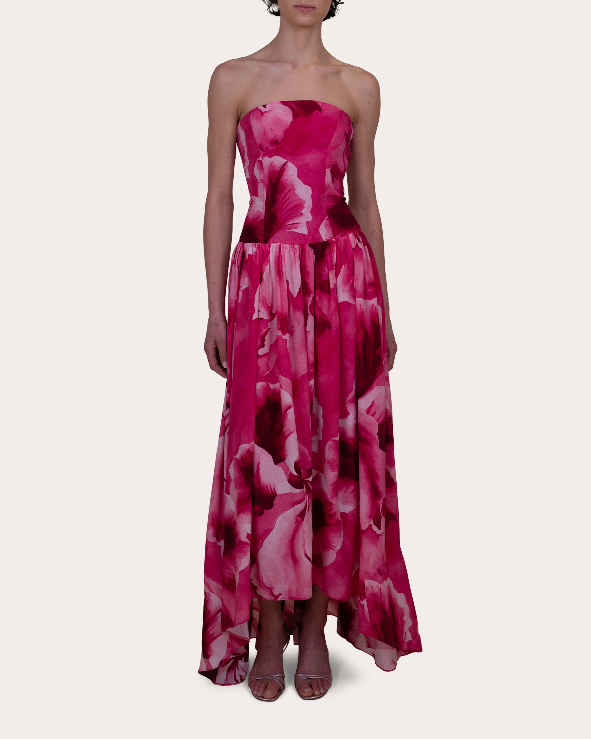 olesia satin dress Kitty Olesia Taffeta Gown