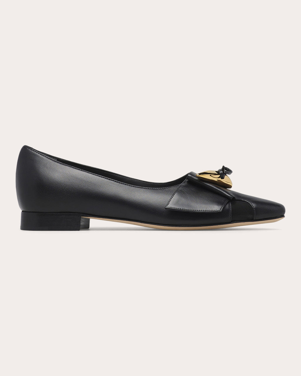Tabitha Buckle Leather Flat