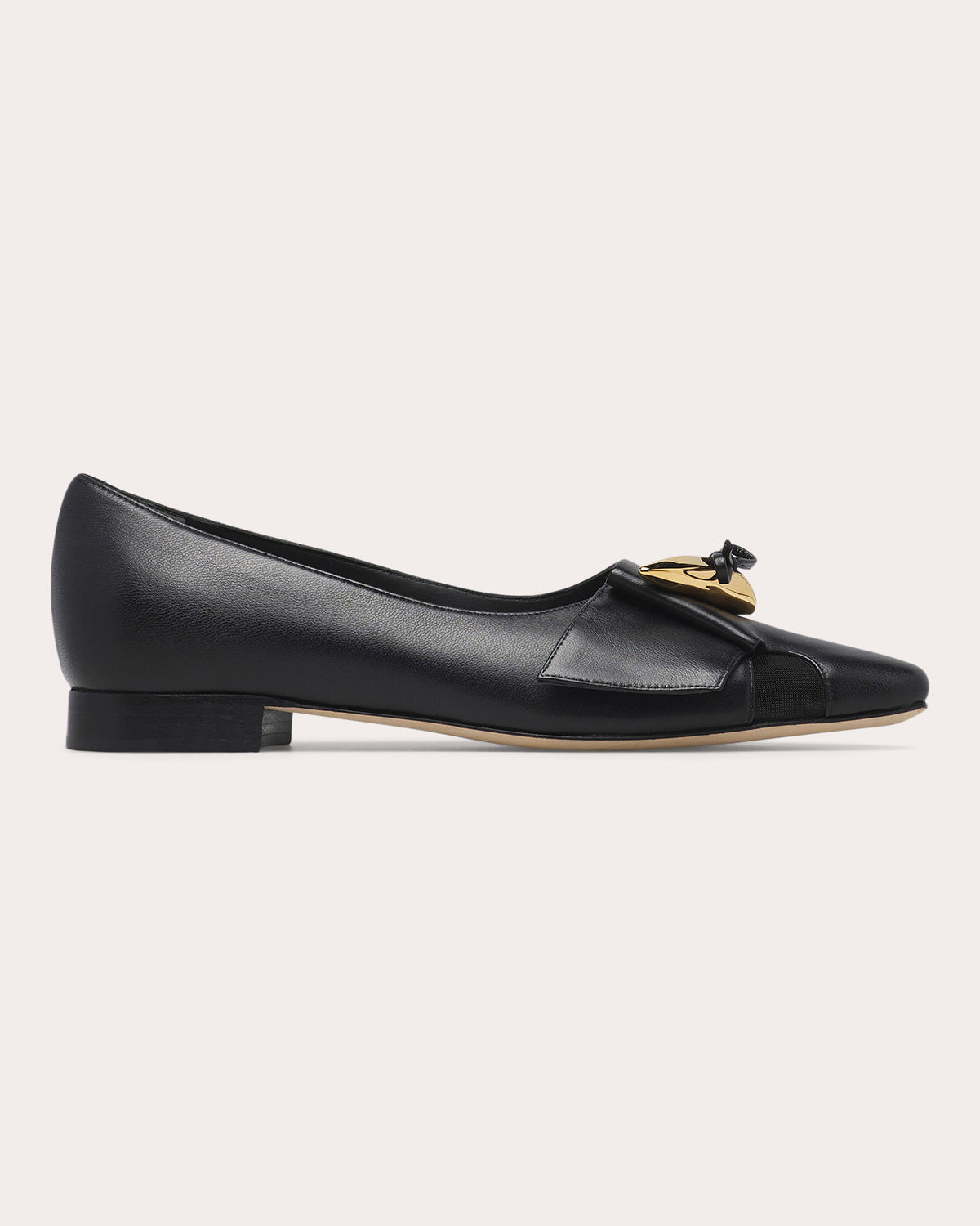 Tabitha Buckle Leather Flat