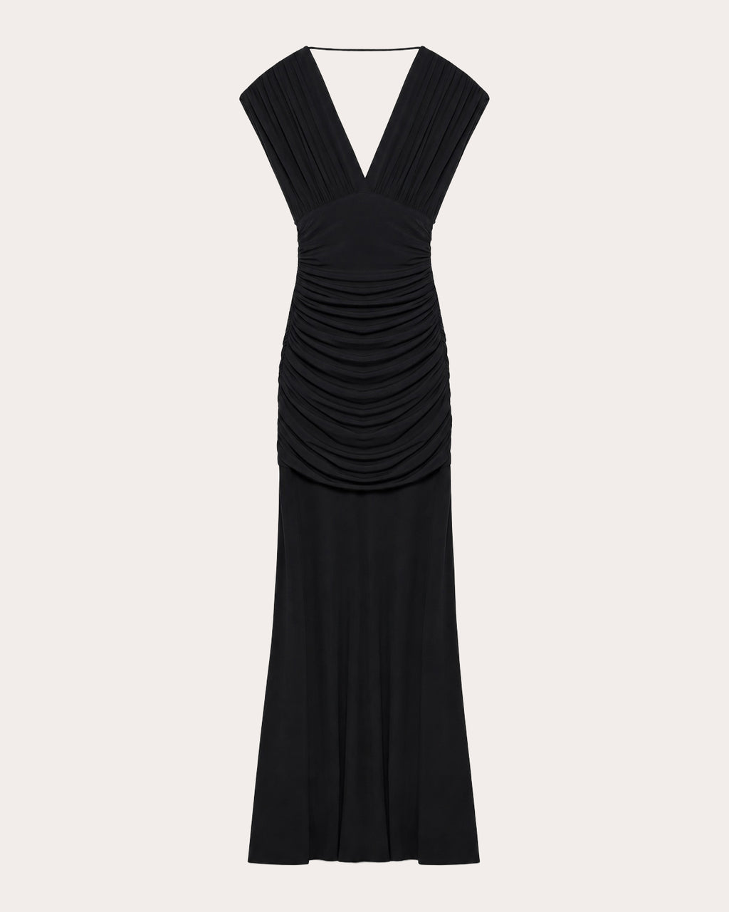 Norvelle Ruched Jersey Empire Gown