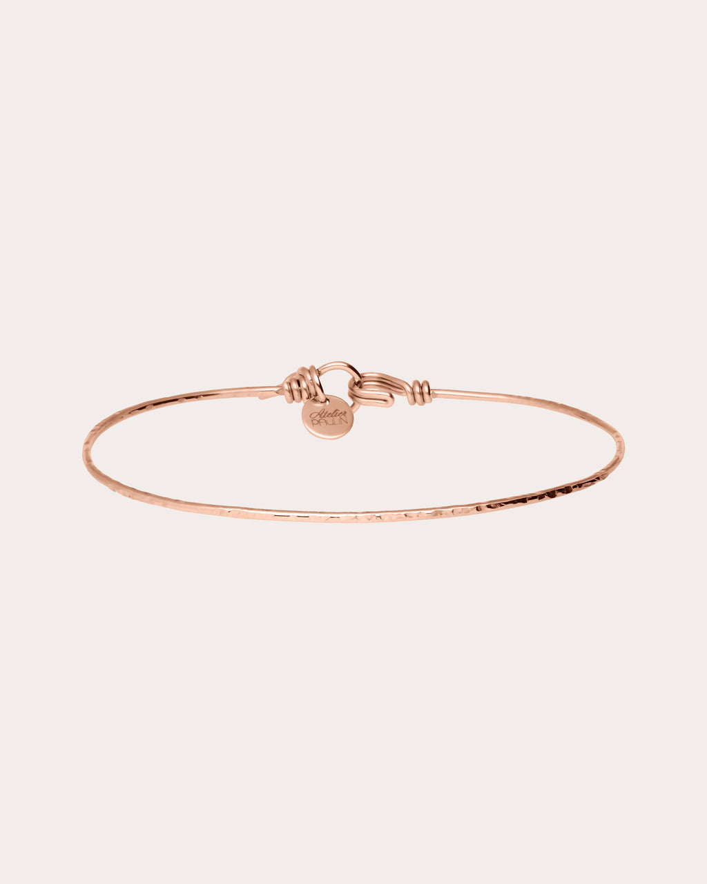 Nude Hammered Bangle
