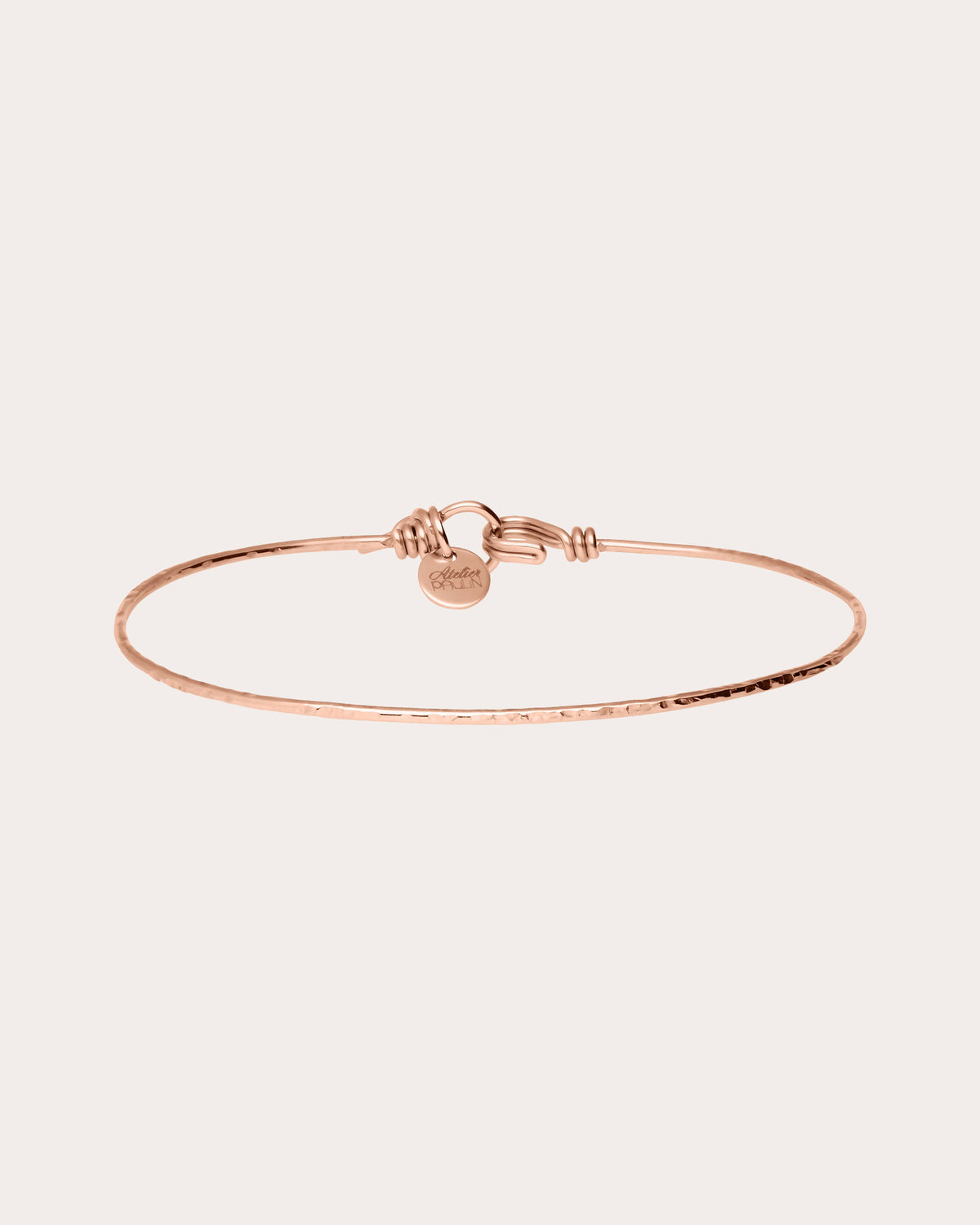Nude Hammered Bangle