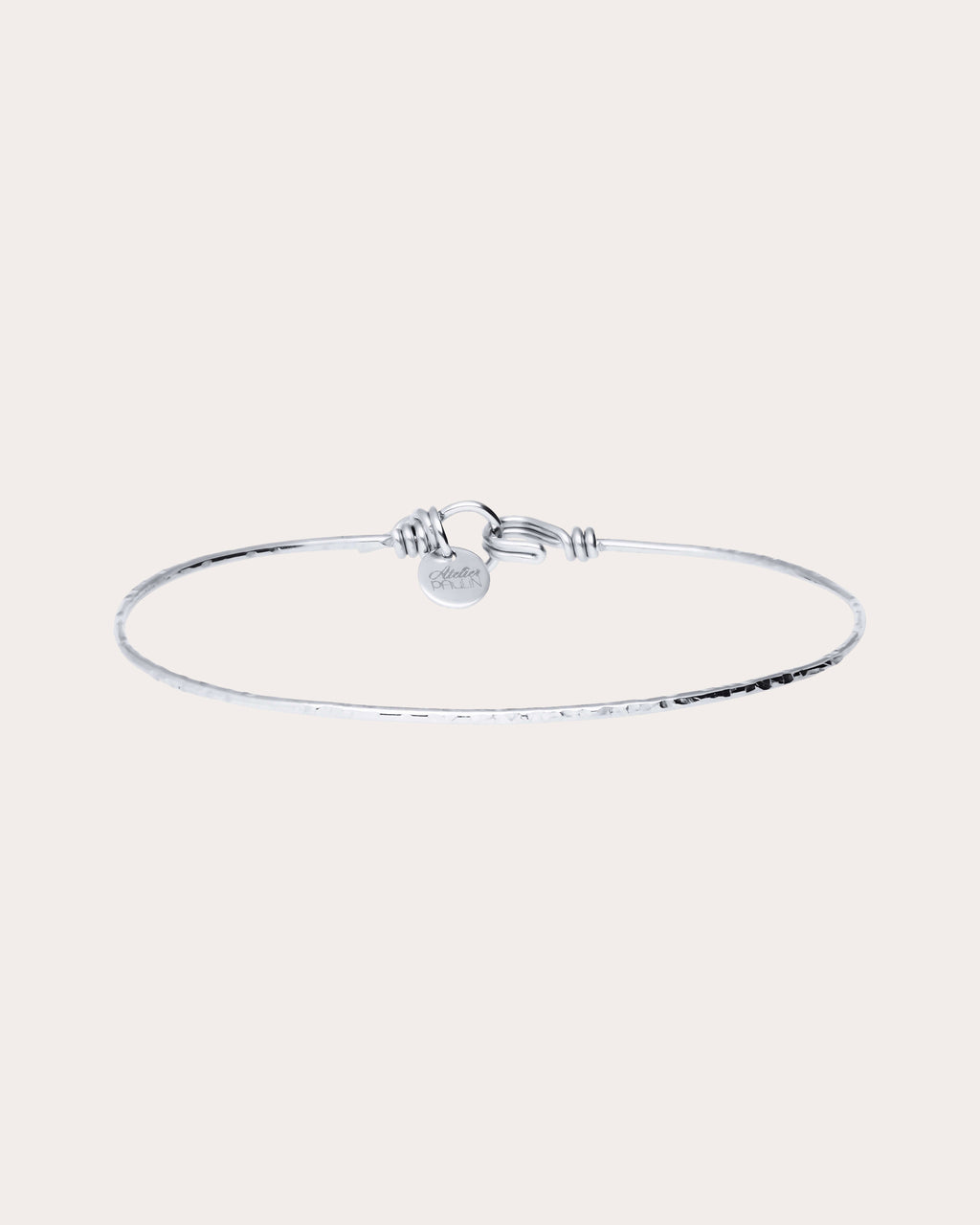 Nude Hammered Bangle